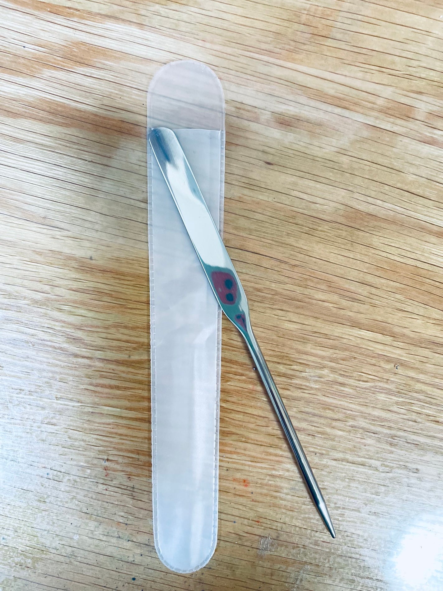 メイクスパチュラ(専用ケース付)/DAISO/その他化粧小物を使ったクチコミ(1枚目)