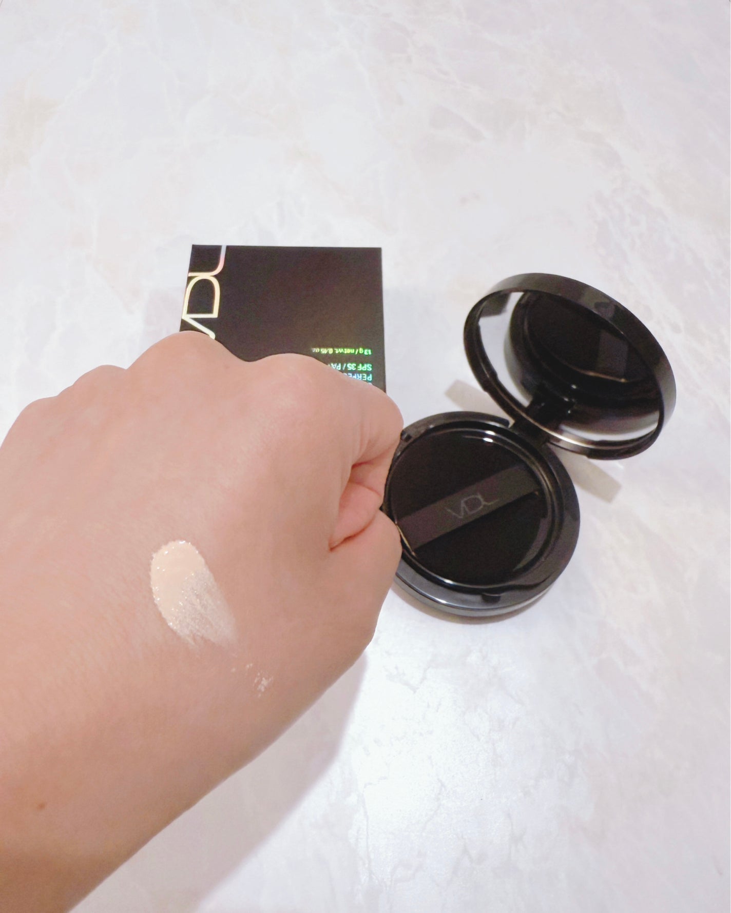 カバーステイン パーフェクティング クッション ファンデーション/VDL/クッションファンデーションを使ったクチコミ(4枚目)