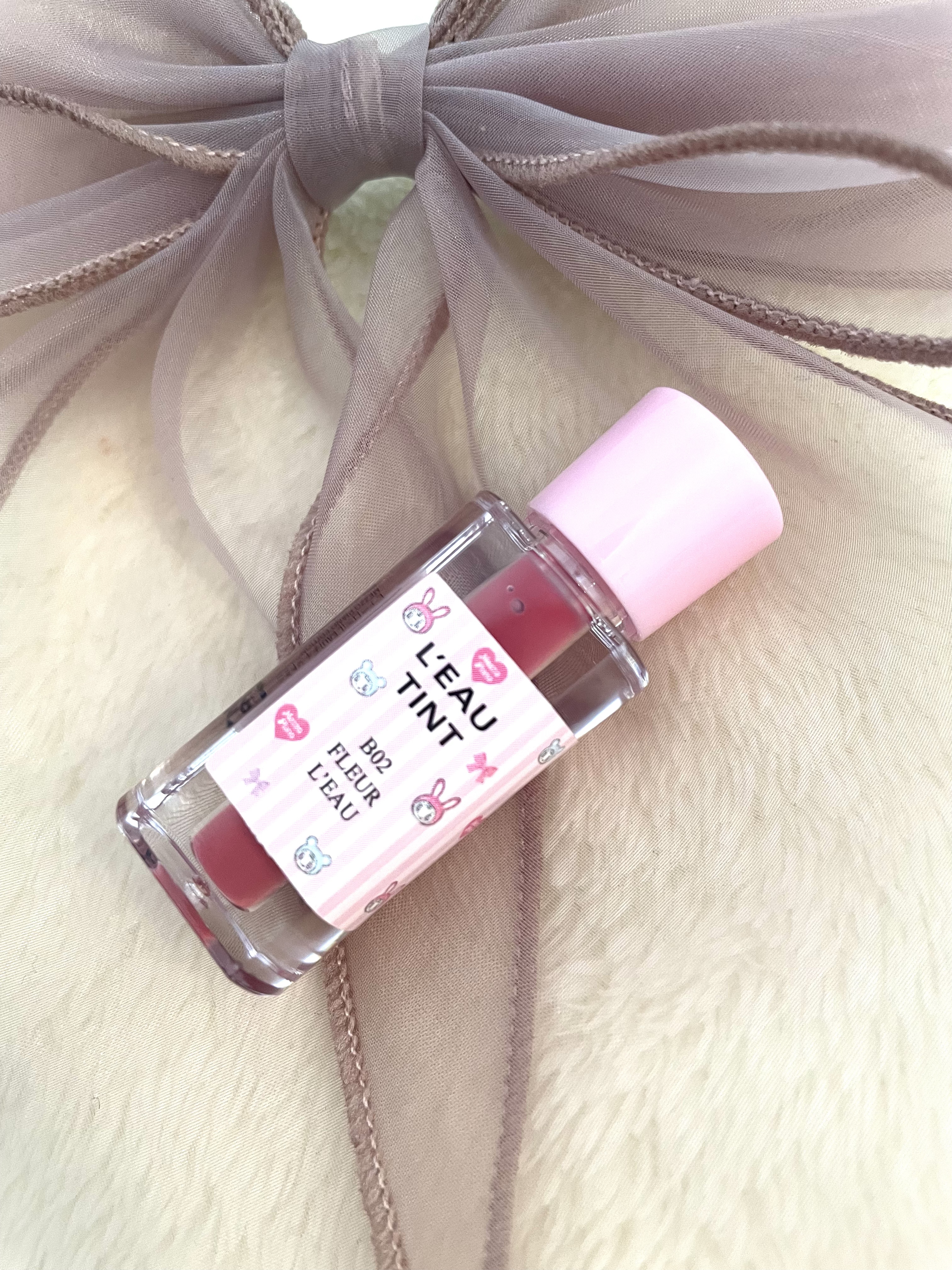 ローティント 02 フルール・ロー ミニ（ピアー×メゾ ピアノエディション）/BBIA/リップティントを使ったクチコミ（2枚目）