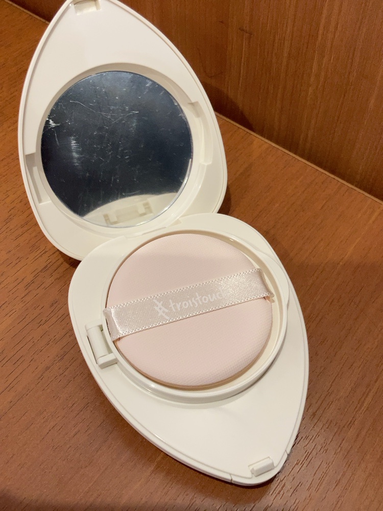 トワタッチ ハートクッション マットカバー/troistouch/クッションファンデーションを使ったクチコミ（3枚目）