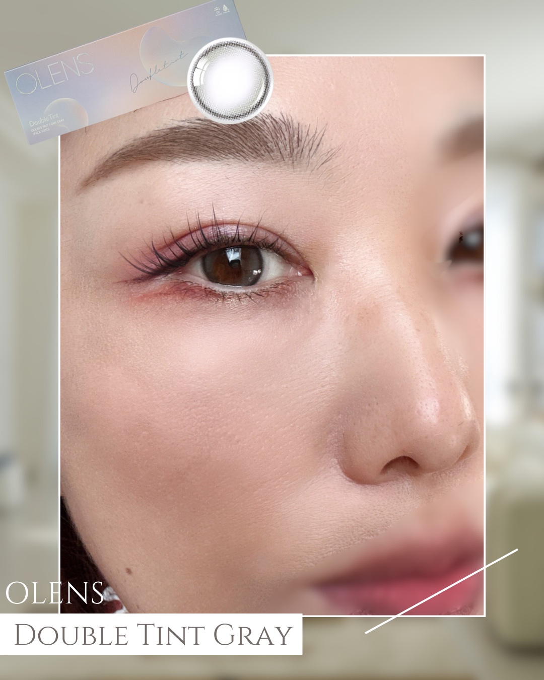 Double Tint 1day/OLENS/カラーコンタクトレンズを使ったクチコミ（3枚目）