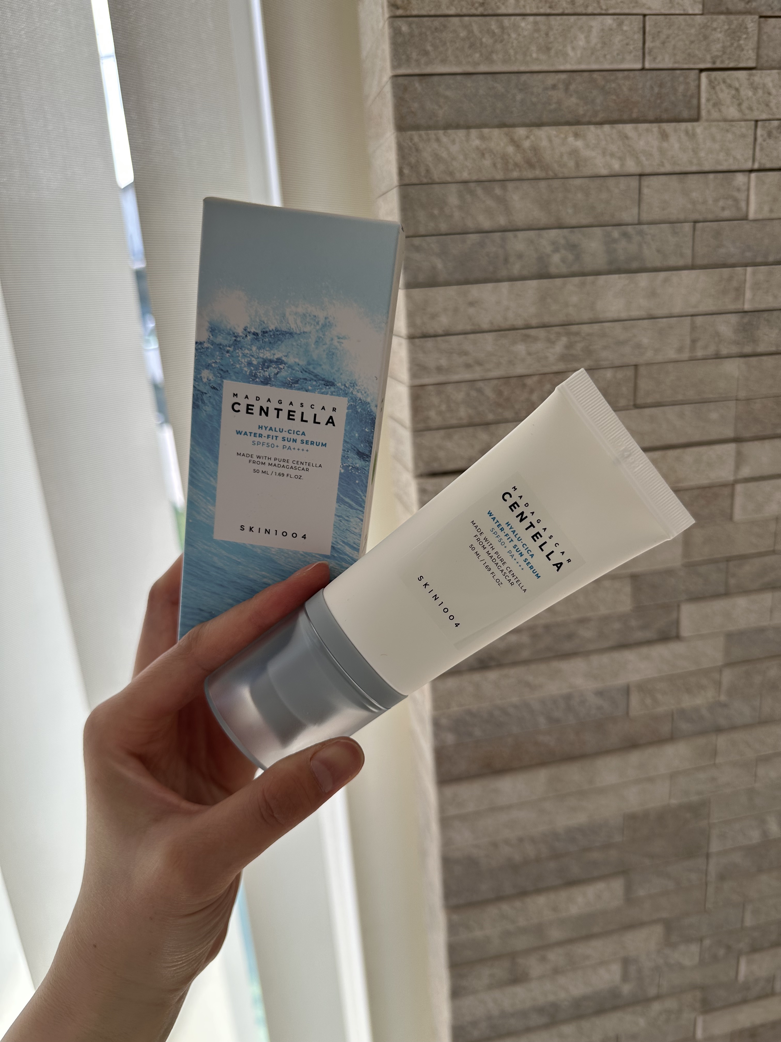 ヒアルーシカ ウォーターフィット サンセラム/SKIN1004/日焼け止めローションを使ったクチコミ（1枚目）