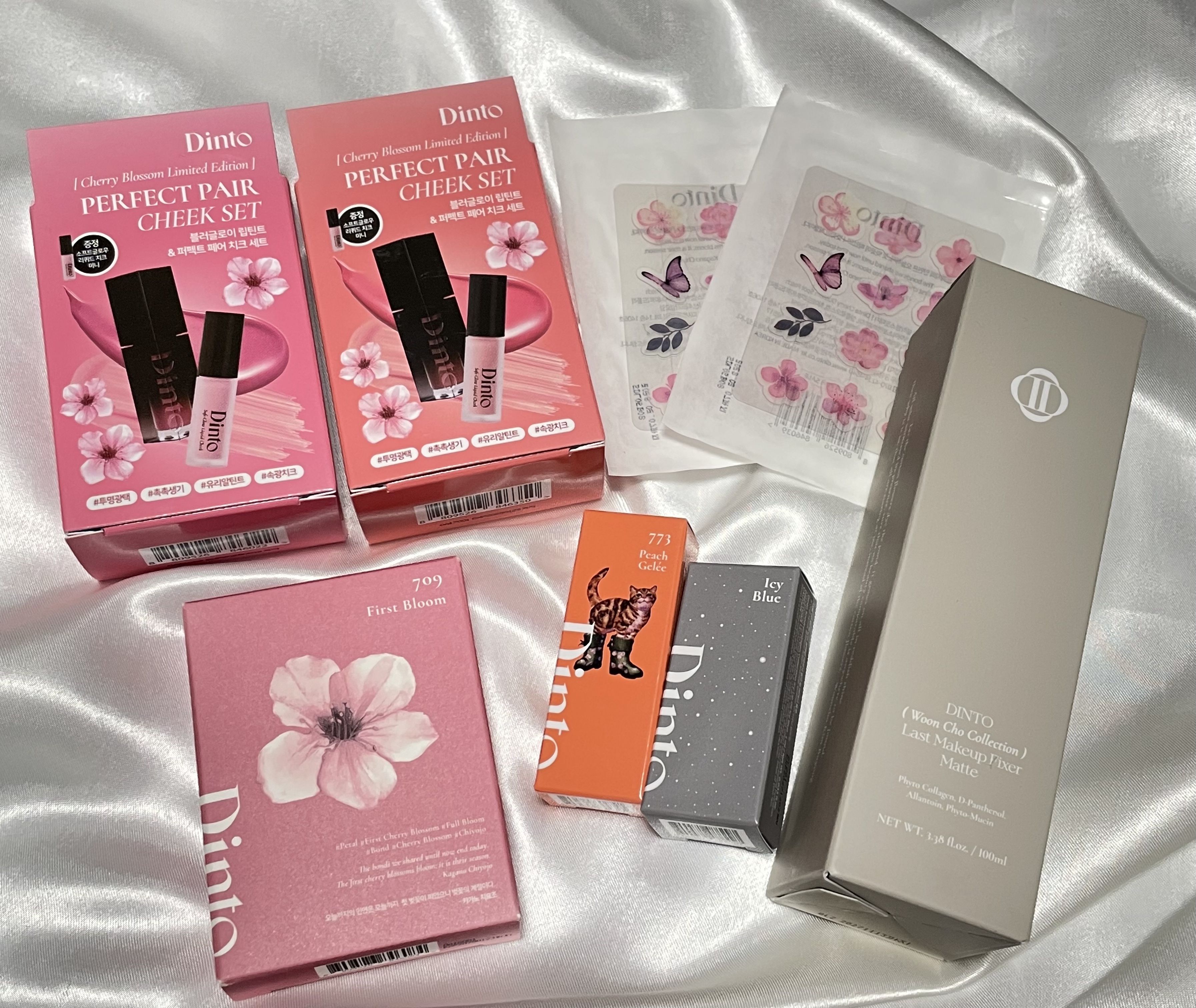 【限定パケ 桜エディション】 ブラーグローイリップティント＆ペアチーク パーフェクトセット/Dinto/リキッドチークを使ったクチコミ（1枚目）