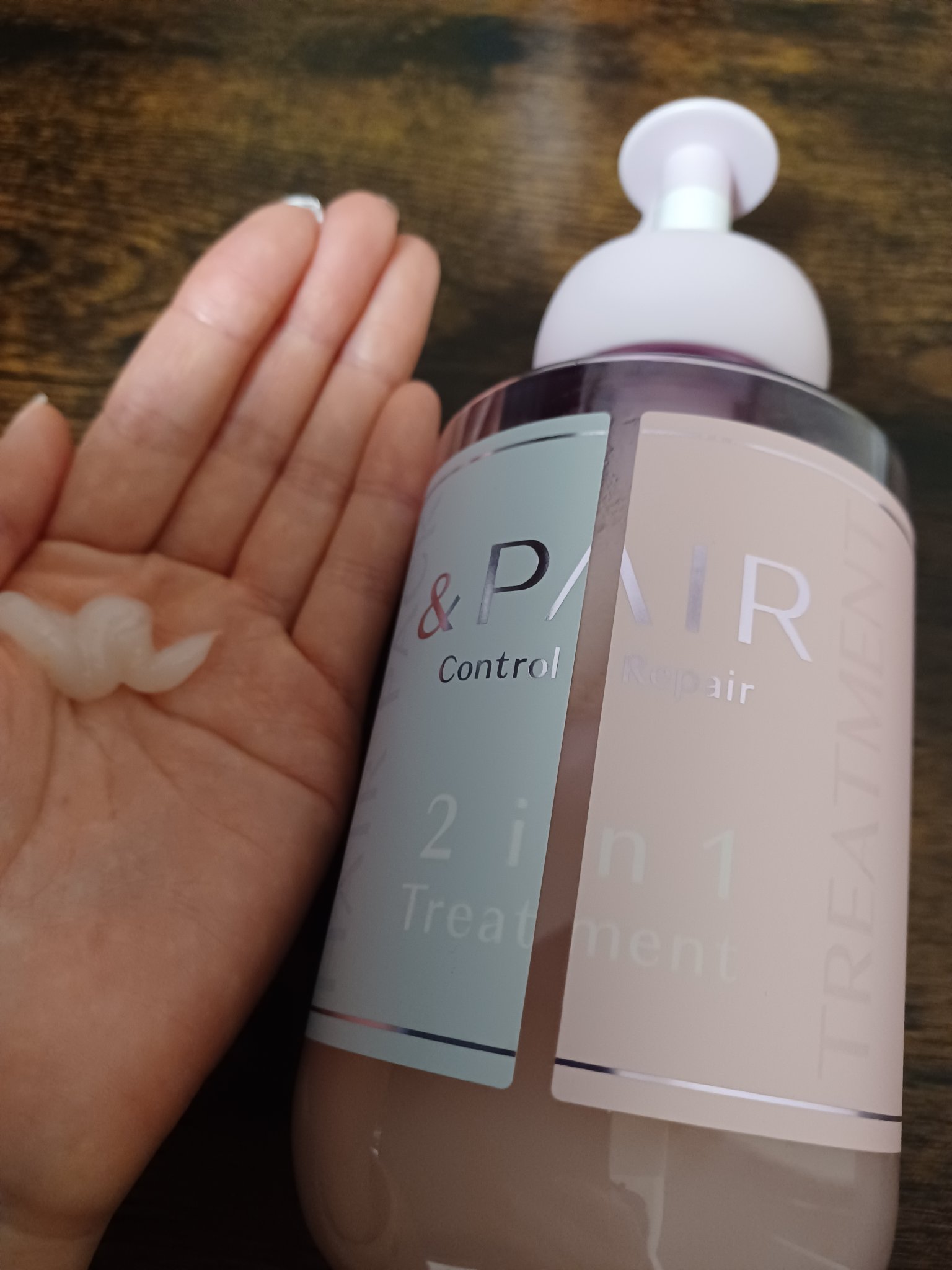 アンドペア コントロール リペア 2in1 シャンプー＆ヘアトリートメント/&PAIR/市販シャンプーを使ったクチコミ（3枚目）