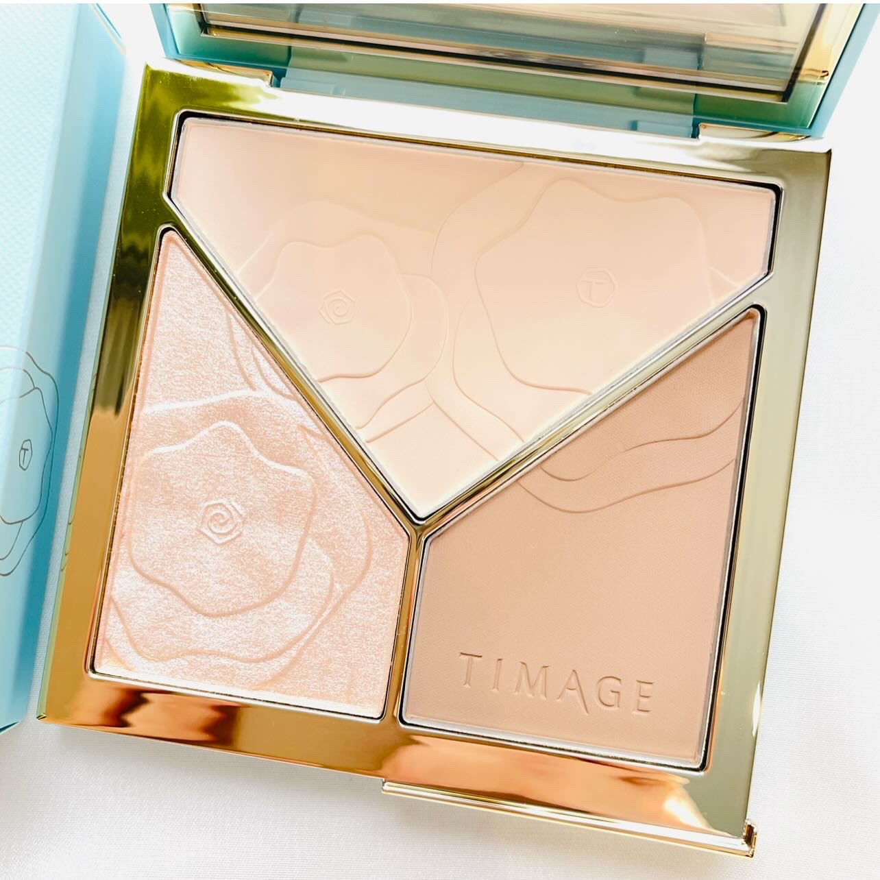 ハイライトシェーディングパレット/TIMAGE/パウダーハイライトを使ったクチコミ（3枚目）