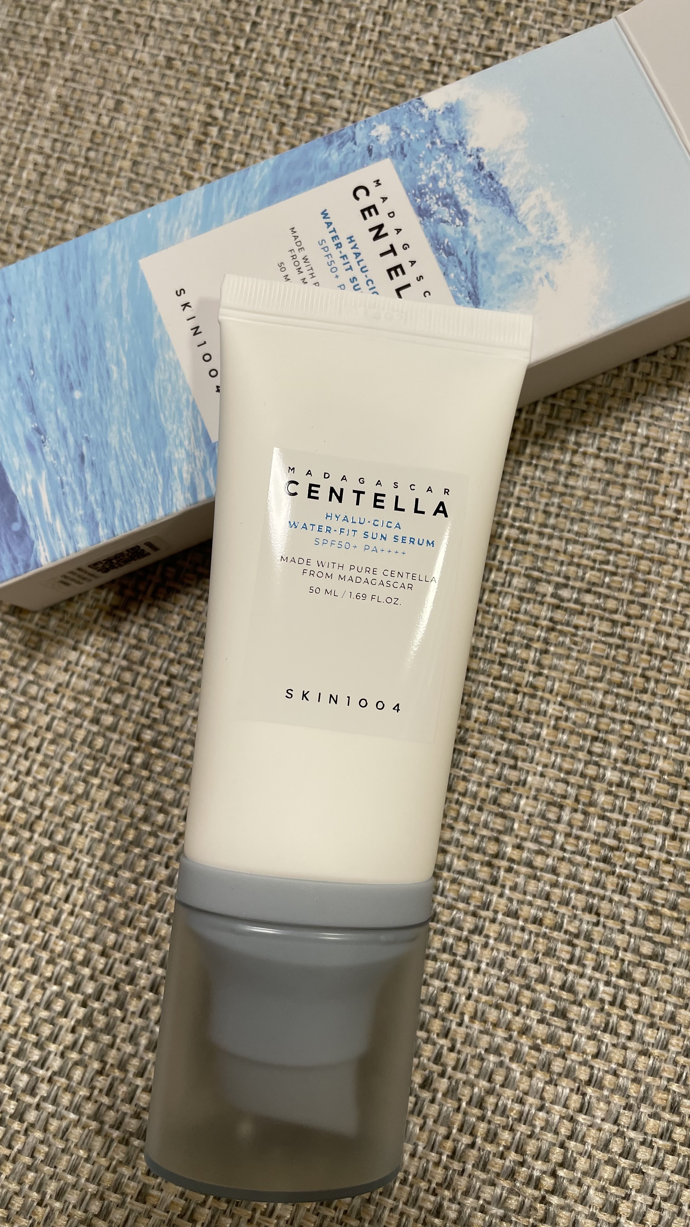 ヒアルーシカ ウォーターフィット サンセラム/SKIN1004/日焼け止めローションを使ったクチコミ（1枚目）