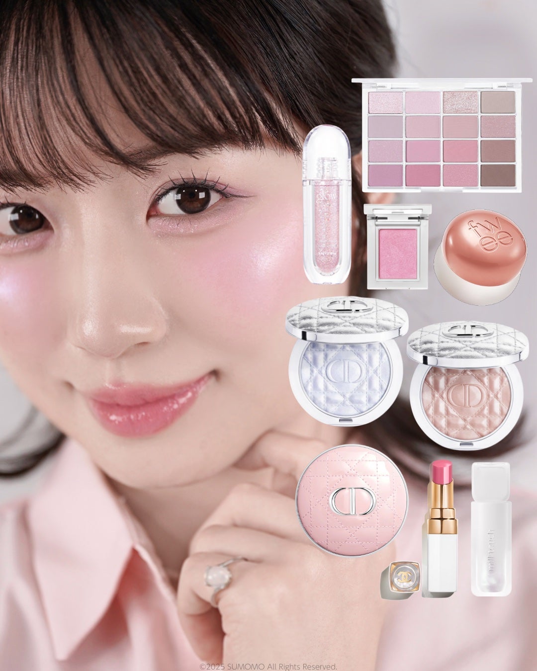 SUMOMO on LIPS 「ペールトーンの春色メイクで透明感UP🌸メイクレシピは@smm_..」(1枚目)