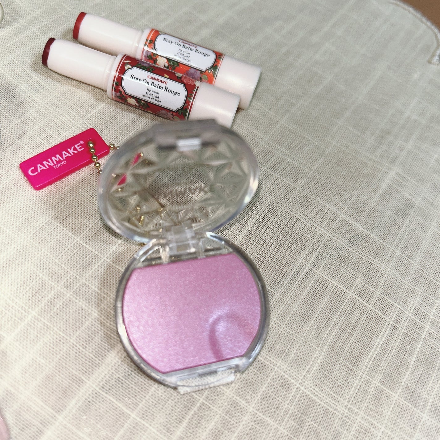 クリームチーク(パールタイプ)/キャンメイク/ジェル・クリームチークを使ったクチコミ(3枚目)