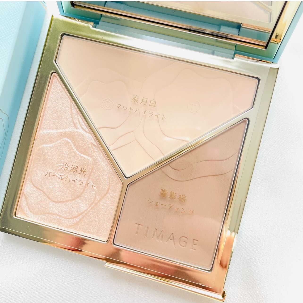 ハイライトシェーディングパレット/TIMAGE/パウダーハイライトを使ったクチコミ（2枚目）