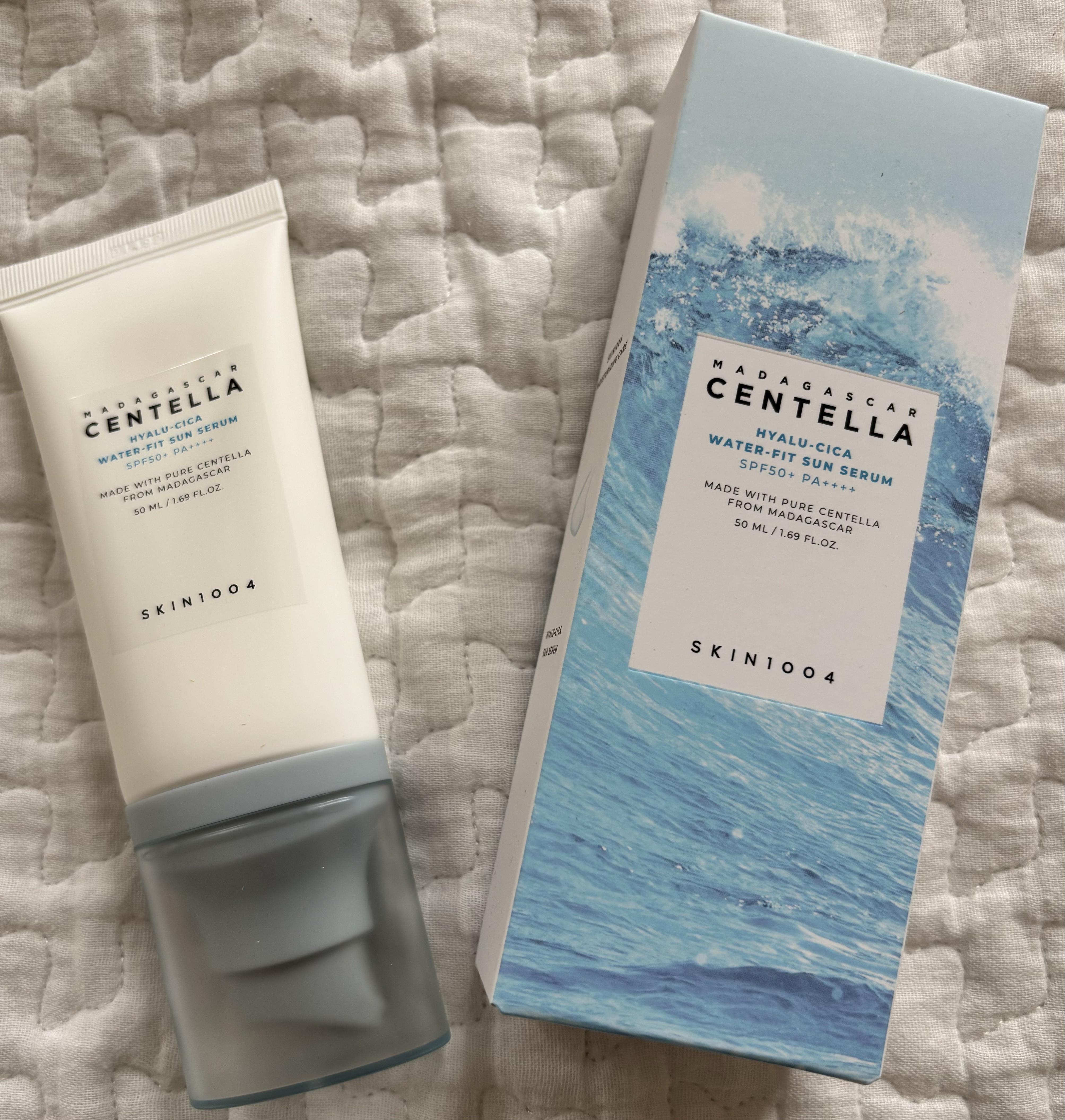 ヒアルーシカ ウォーターフィット サンセラム/SKIN1004/日焼け止めローションを使ったクチコミ（1枚目）