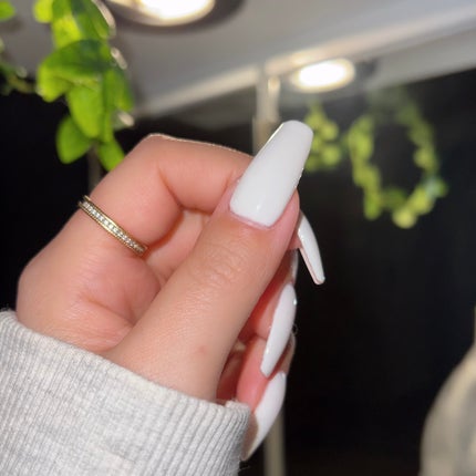 ジェルネイル ホワイト/セリア/ジェルネイルの画像