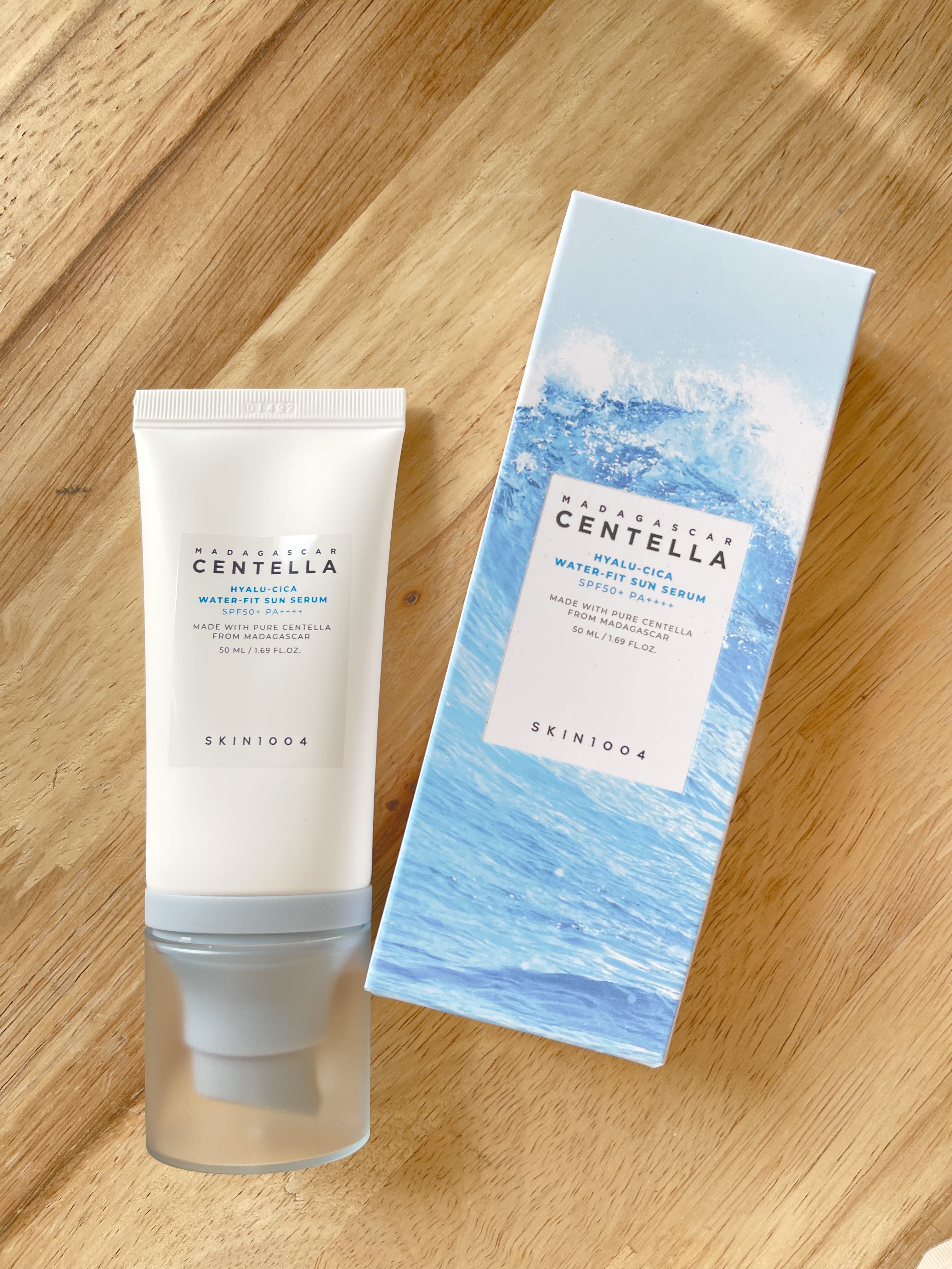 ヒアルーシカ ウォーターフィット サンセラム/SKIN1004/日焼け止めローションを使ったクチコミ（1枚目）