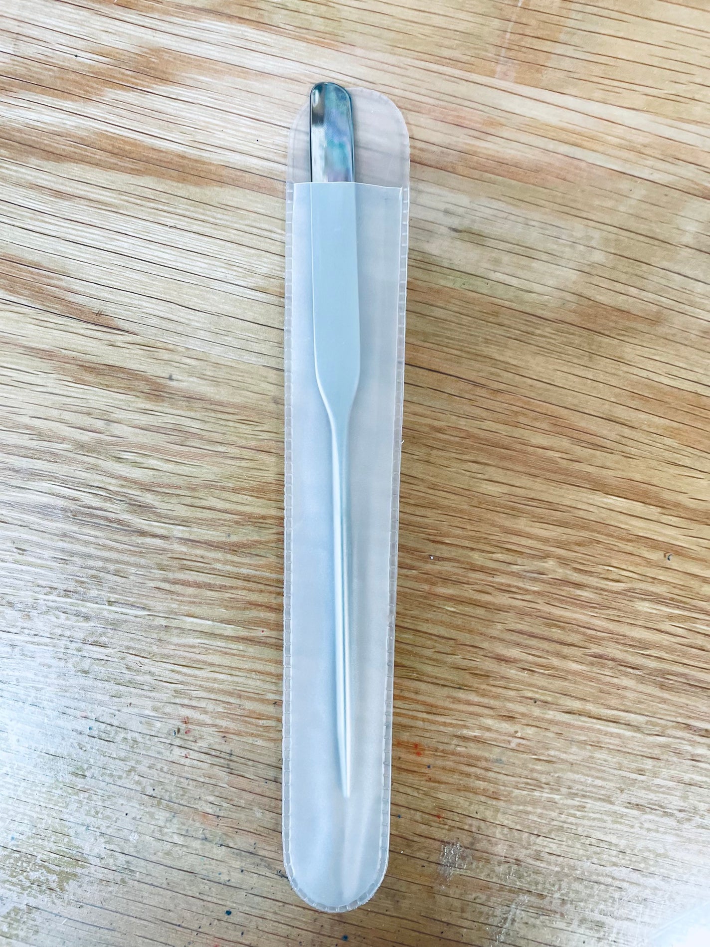 メイクスパチュラ(専用ケース付)/DAISO/その他化粧小物を使ったクチコミ(2枚目)