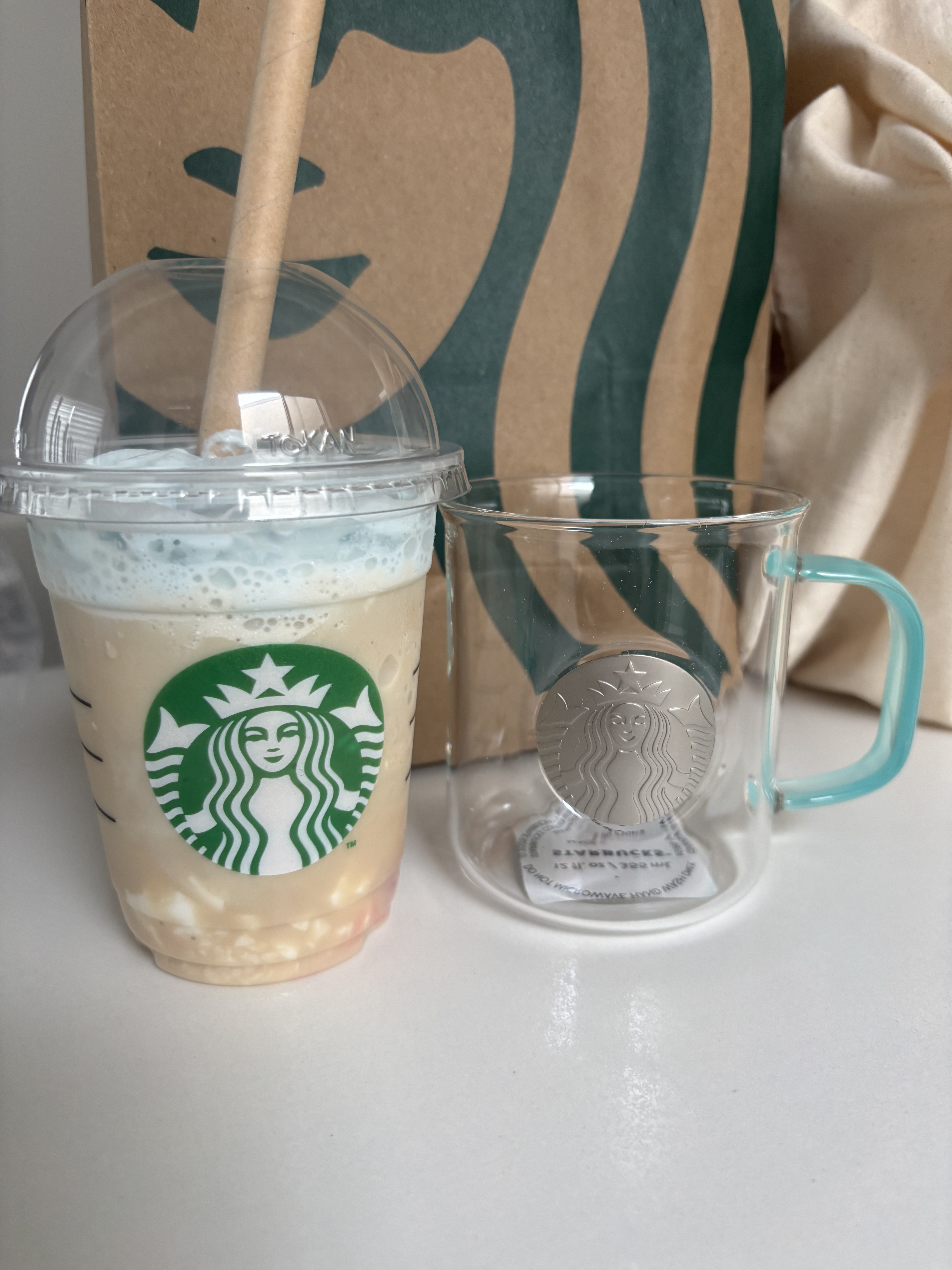 春空 ミルクコーヒー フラペチーノ/スターバックス/乳酸菌飲料を使ったクチコミ（1枚目）