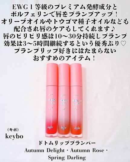 ドトムリッププラスプランパー/keybo/リッププランパーを使ったクチコミ(2枚目)
