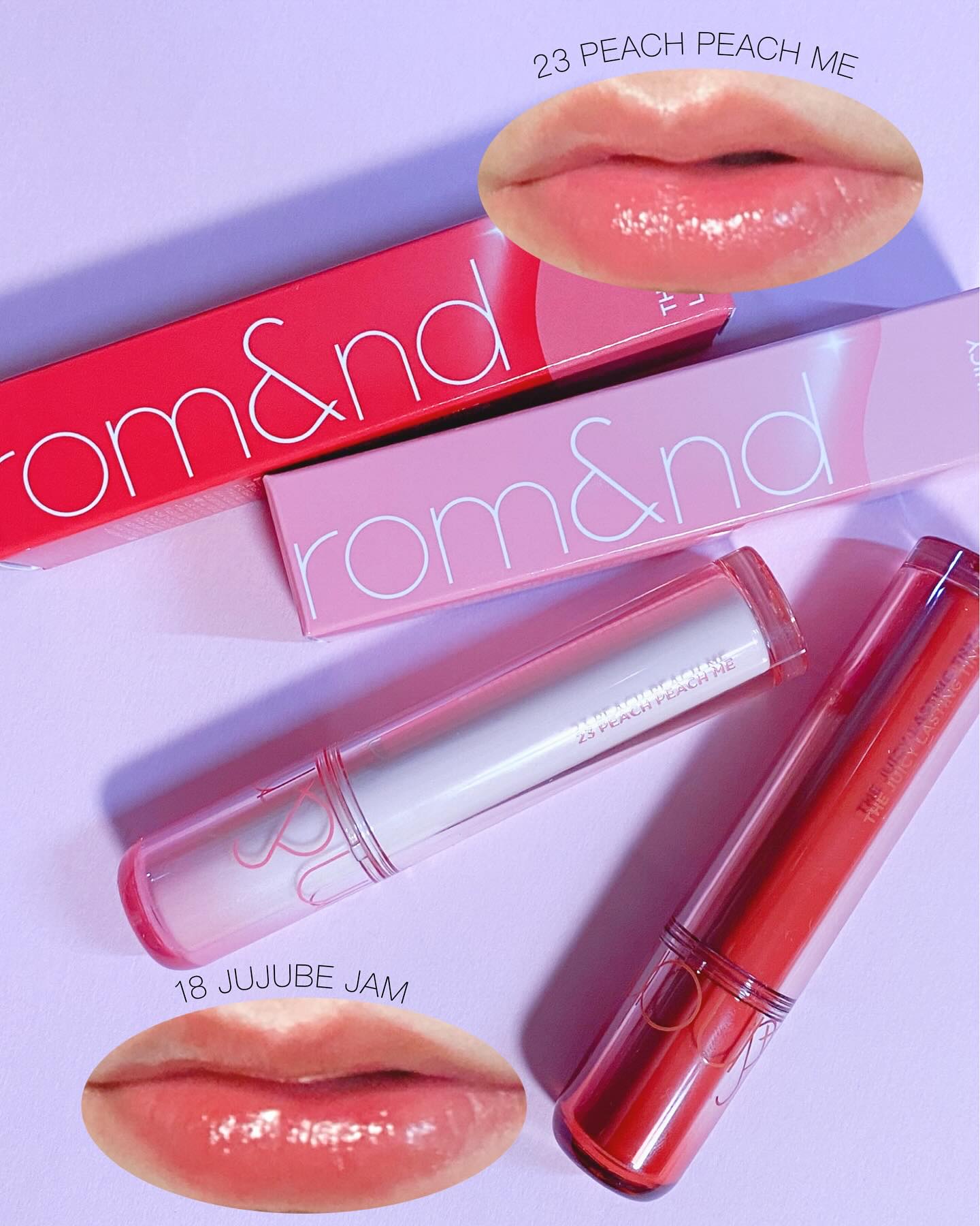 ザ ジューシーラスティングティント/rom&nd/リップティントを使ったクチコミ（3枚目）