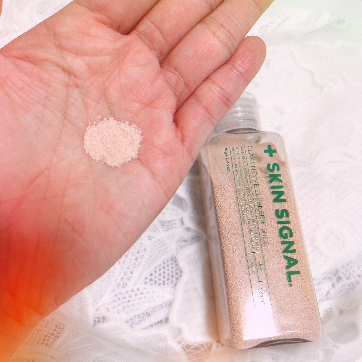 ピンククレイ酵素クレンザー/SKIN SIGNAL/洗顔パウダーを使ったクチコミ（3枚目）