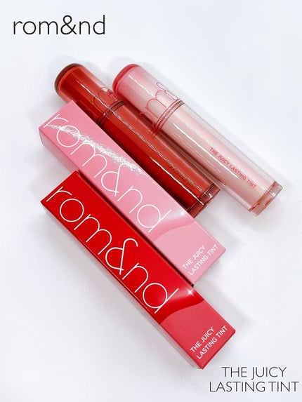 ザ ジューシーラスティングティント/rom&nd/リップティントを使ったクチコミ(7枚目)