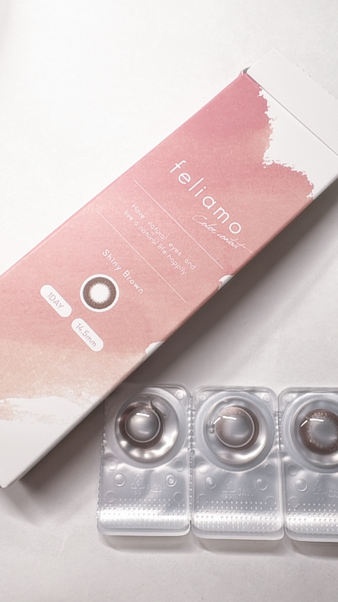 feliamo 1day シャイニーブラウン/feliamo/ワンデー（１DAY）カラコンを使ったクチコミ（1枚目）