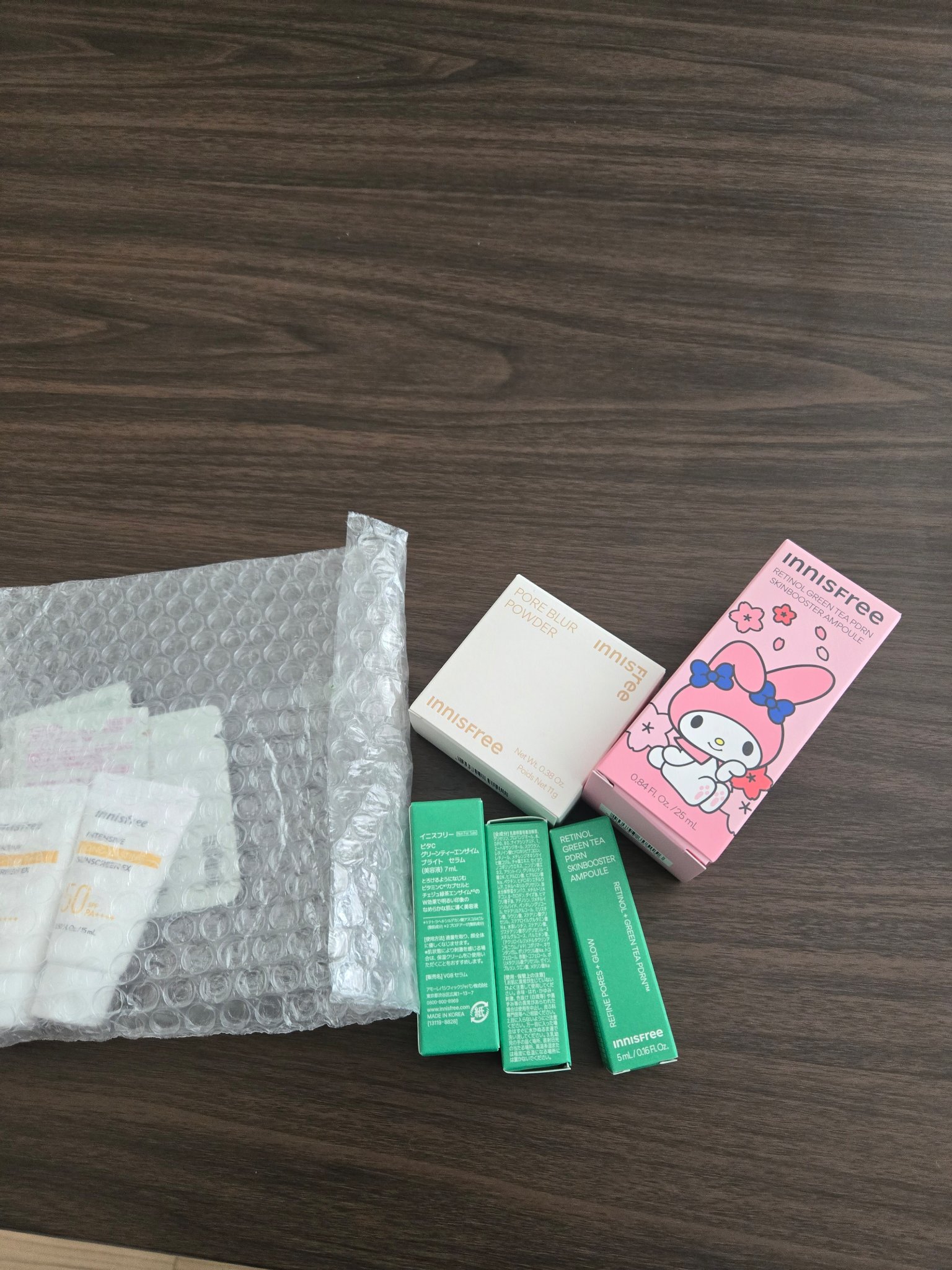 レチノール PDRN アドバンスド セラム マイメロディ 日本限定コラボレーションパッケージ（25ｍL）/innisfree/美容液を使ったクチコミ（1枚目）