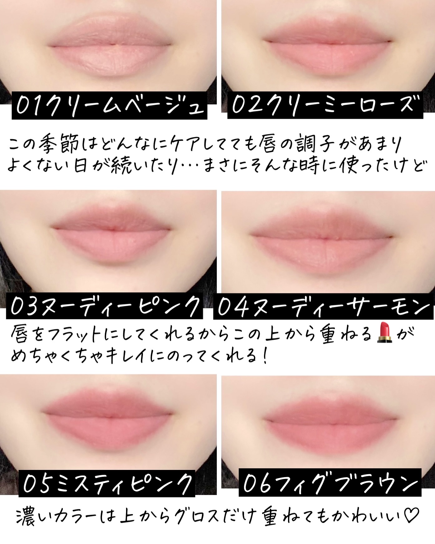 ドット オン ムード オールカバー リップベース 05 ミスティ ピンク/Heart Percent/リップクリームを使ったクチコミ（3枚目）