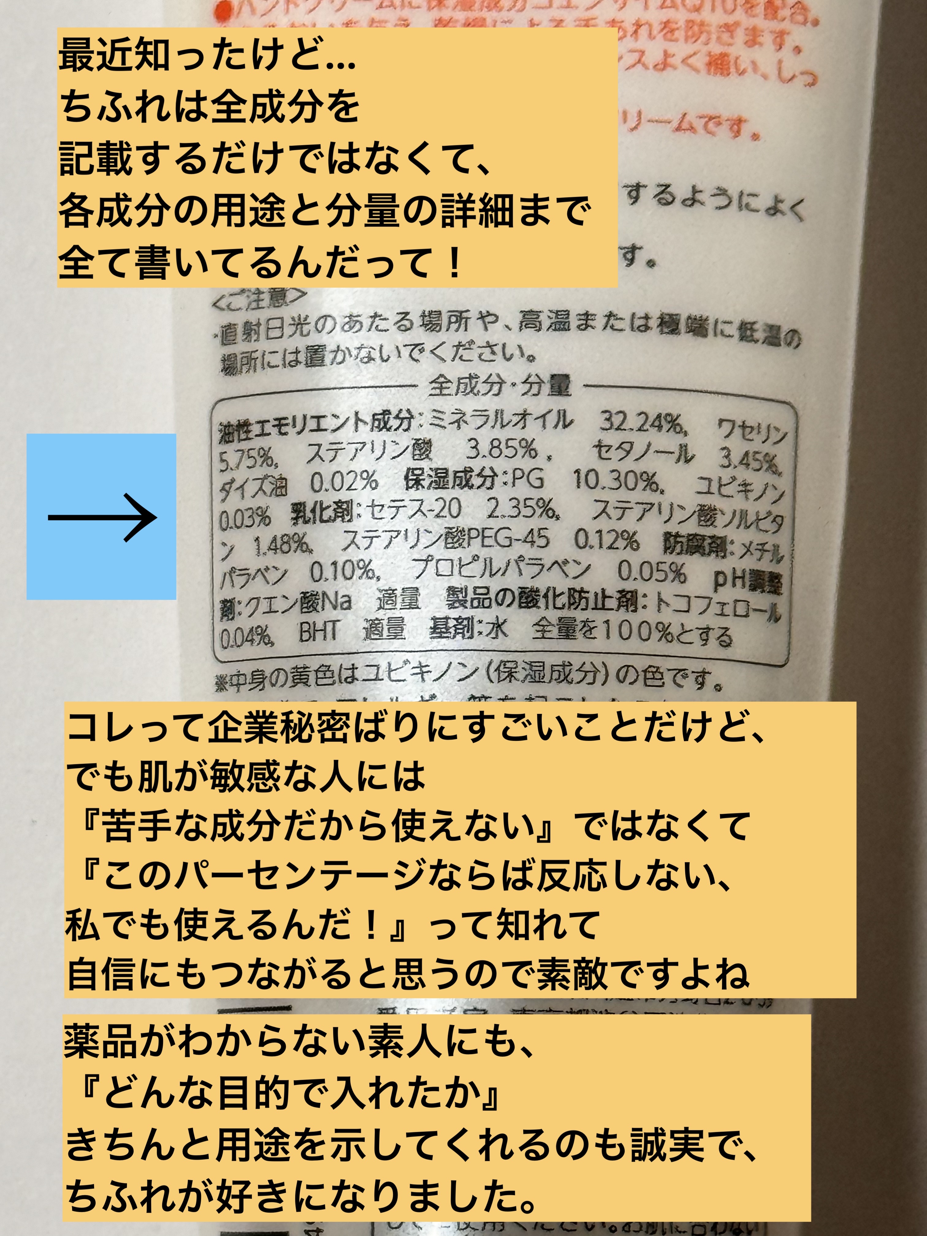 エッセンシャル ハンド クリーム/ちふれ/ハンドクリームを使ったクチコミ（2枚目）
