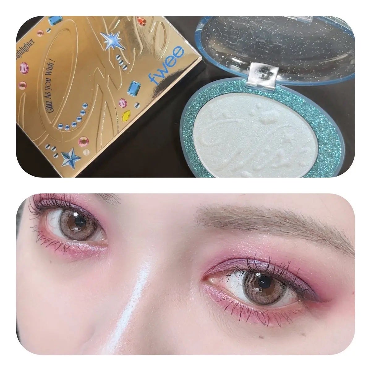 フィー グリッツストーンハイライター/fwee/パウダーハイライトを使ったクチコミ(2枚目)