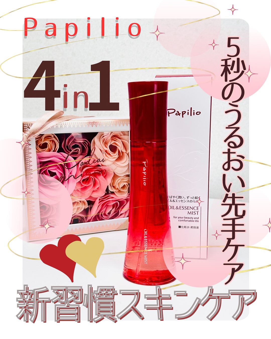 オイル＆エッセンス ミスト/Papilio/ミスト状化粧水を使ったクチコミ（1枚目）
