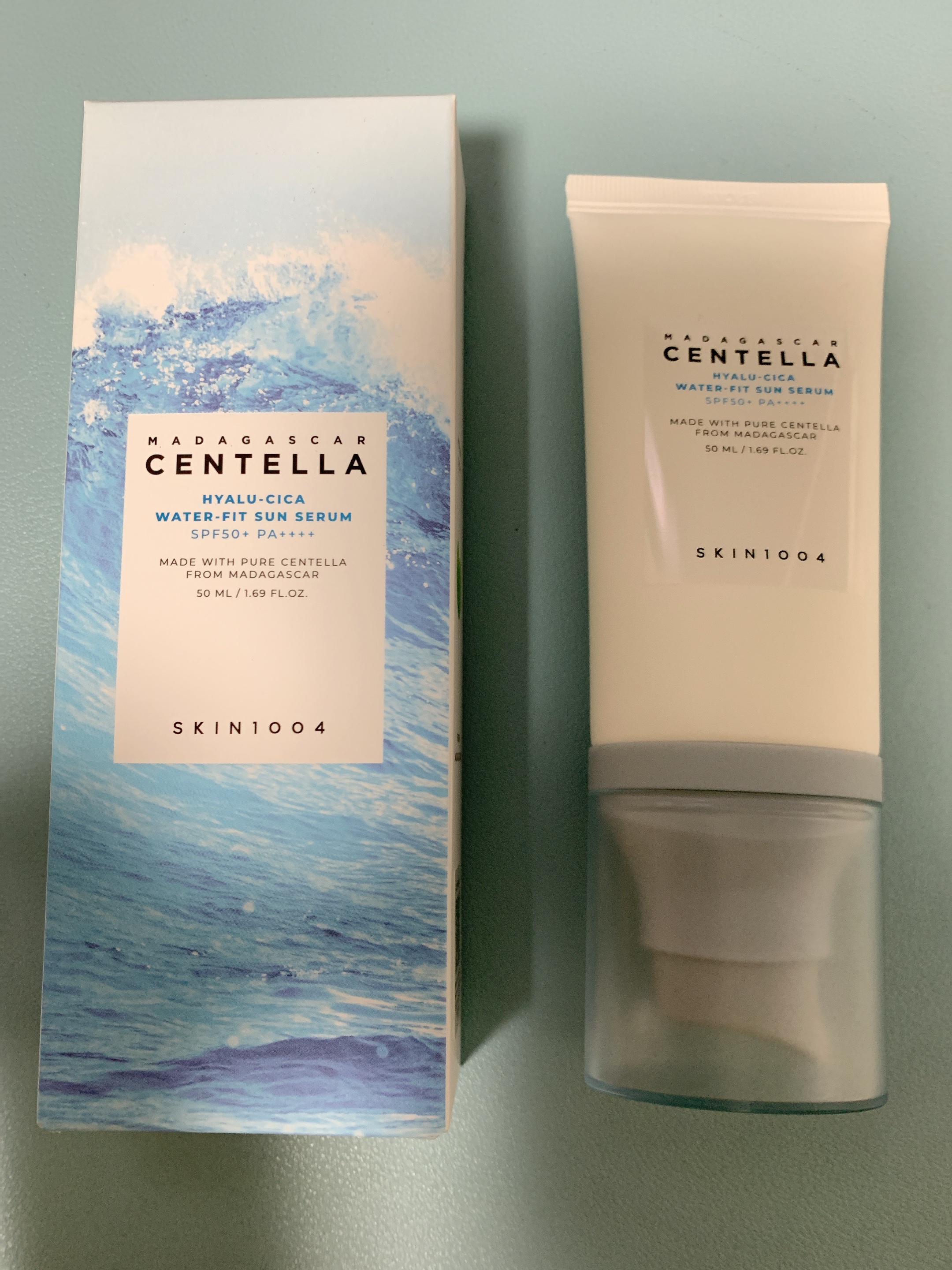 ヒアルーシカ ウォーターフィット サンセラム/SKIN1004/日焼け止めローションを使ったクチコミ（1枚目）