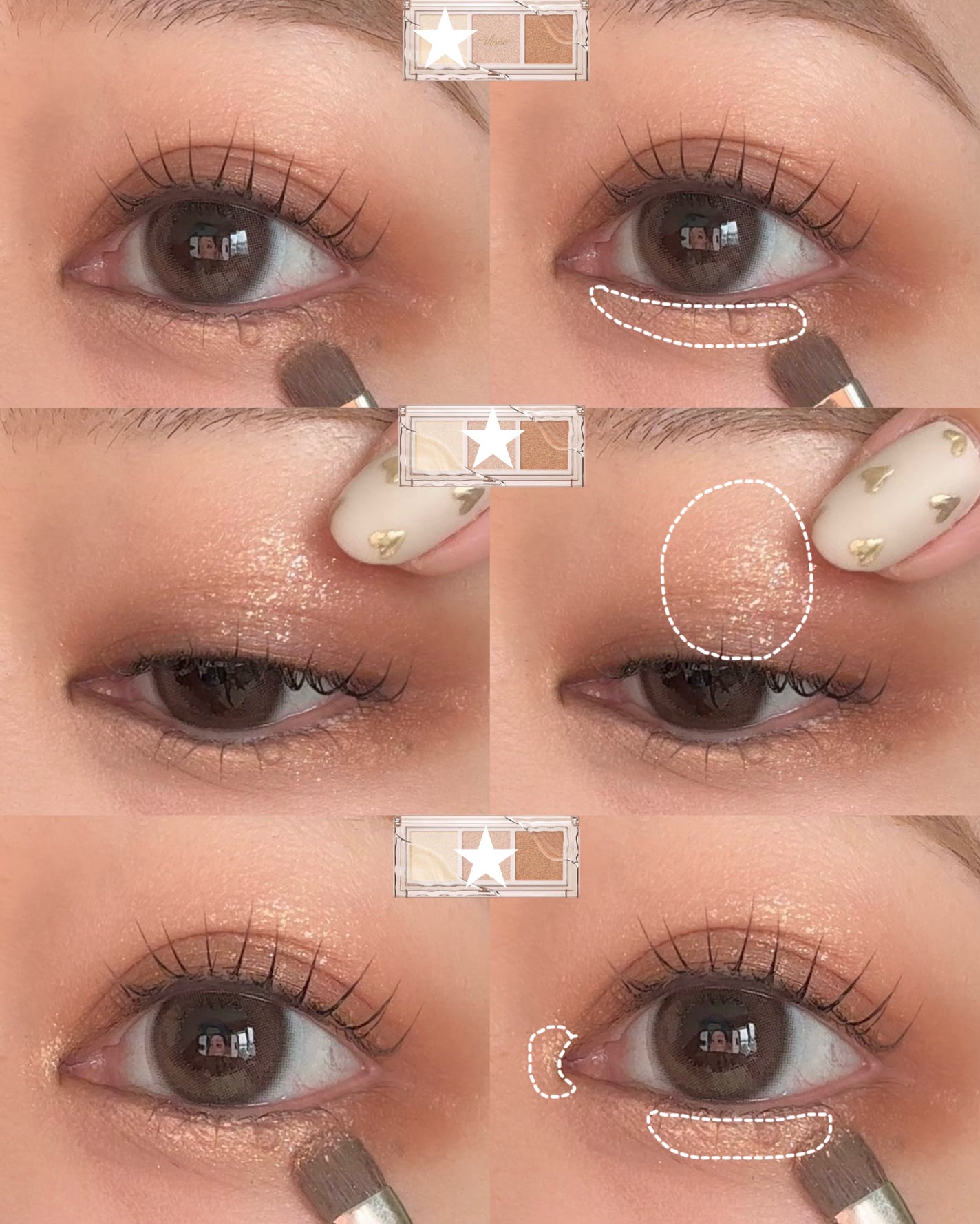 キラー アイ トリオ/Visée/アイシャドウパレットを使ったクチコミ(3枚目)