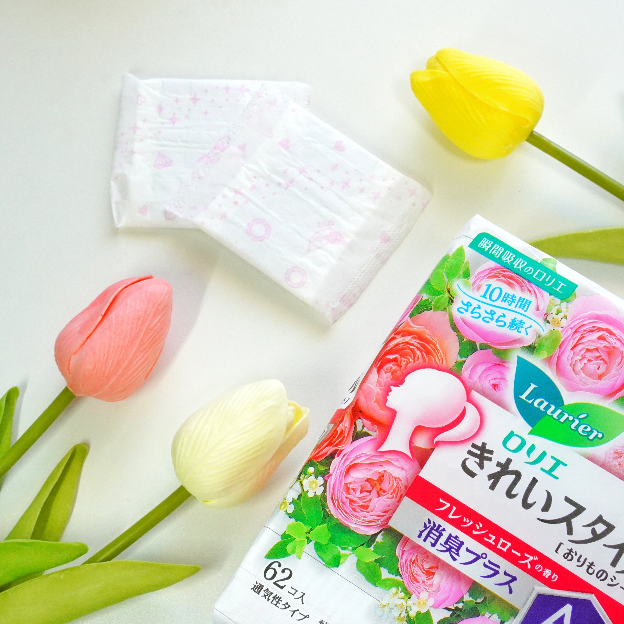 きれいスタイル フレッシュローズの香り 消臭プラス ６２コ入/ロリエ/おりものシートを使ったクチコミ（2枚目）