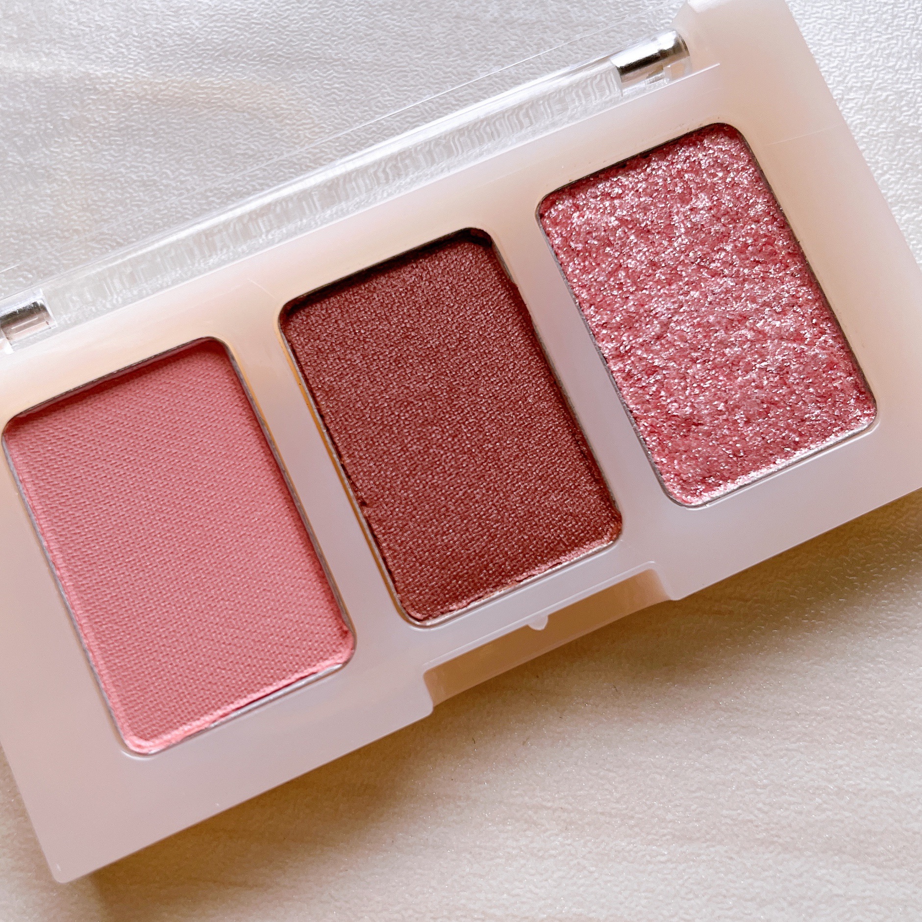 トリプルアイパレット/hana by hince/アイシャドウパレットを使ったクチコミ（2枚目）