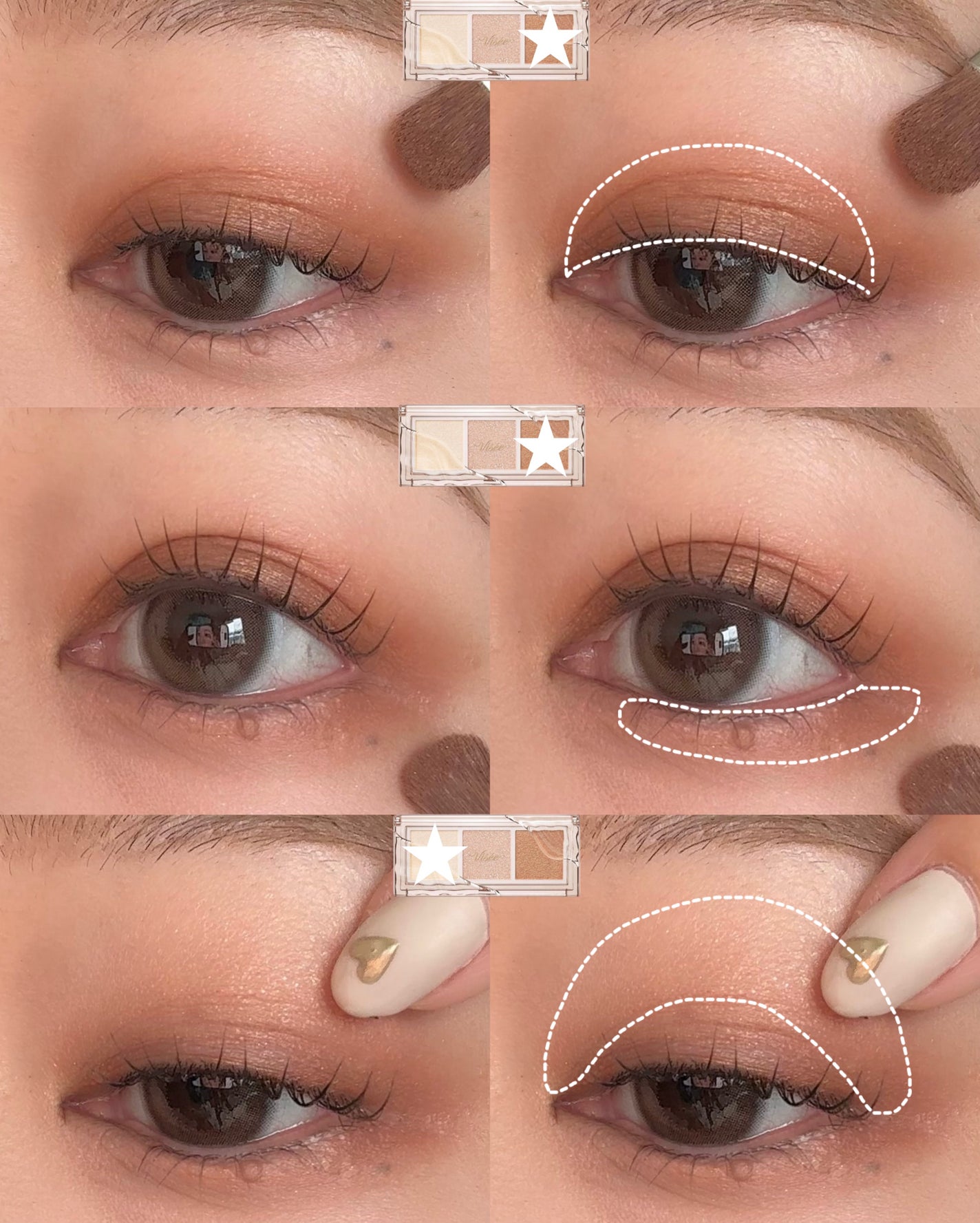 キラー アイ トリオ/Visée/アイシャドウパレットを使ったクチコミ(2枚目)