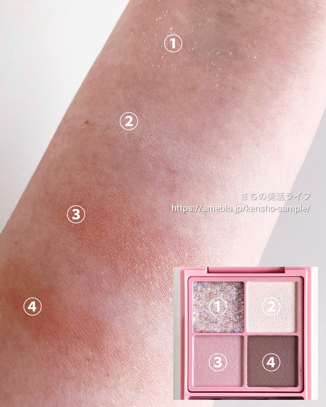 ピュアカラーアイシャドウ/ドーリーウインク/アイシャドウパレットを使ったクチコミ（3枚目）