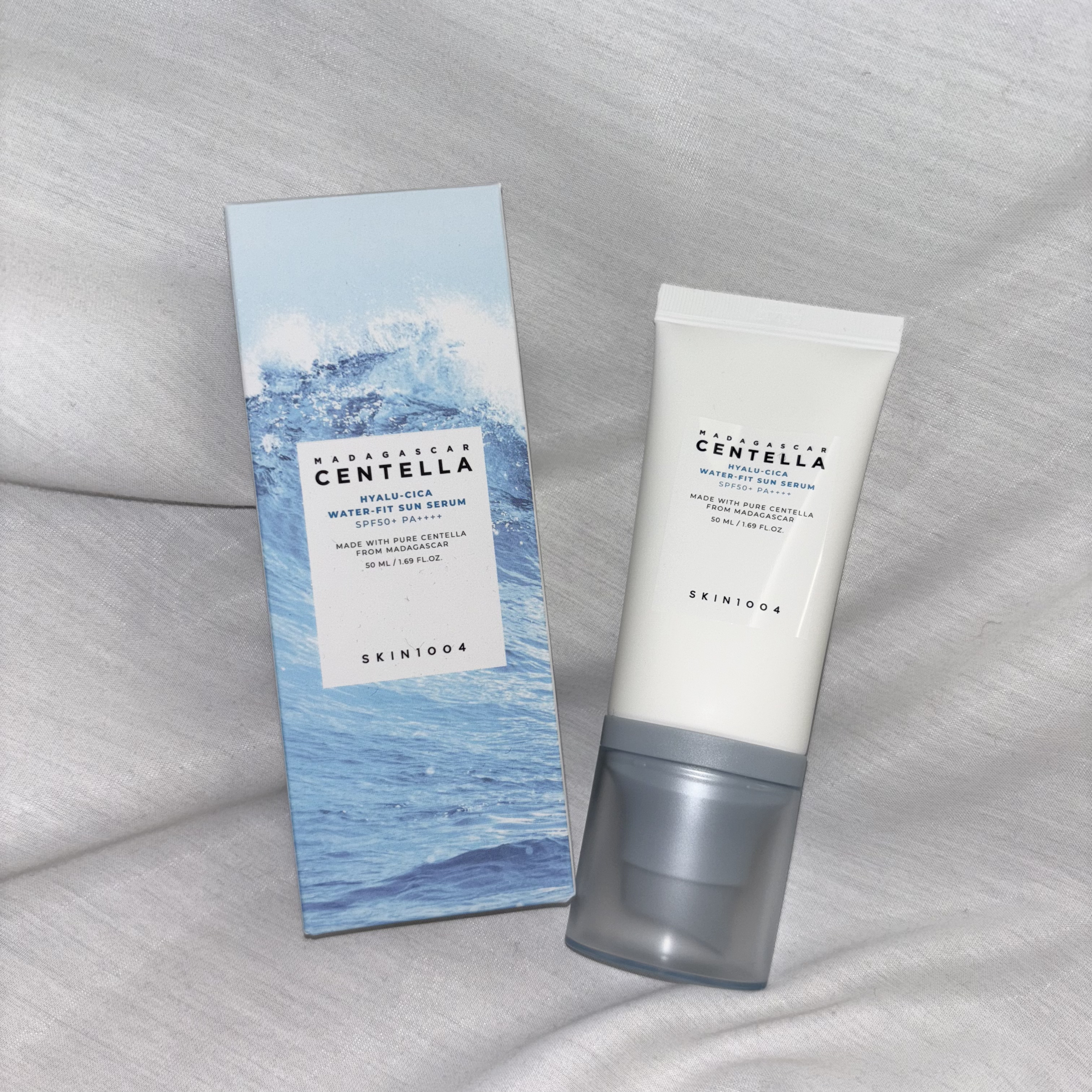 ヒアルーシカ ウォーターフィット サンセラム/SKIN1004/日焼け止めローションを使ったクチコミ（1枚目）