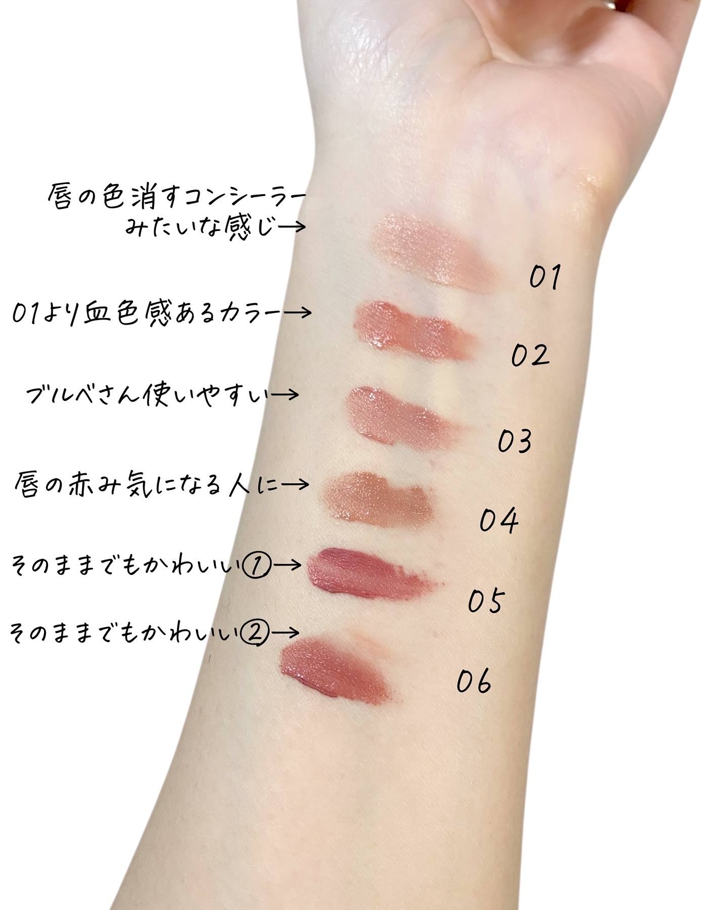 ドット オン ムード オールカバー リップベース 05 ミスティ ピンク/Heart Percent/リップクリームを使ったクチコミ（2枚目）