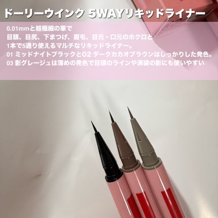 5WAYリキッドライナー/ドーリーウインク/リキッドアイライナーを使ったクチコミ(2枚目)