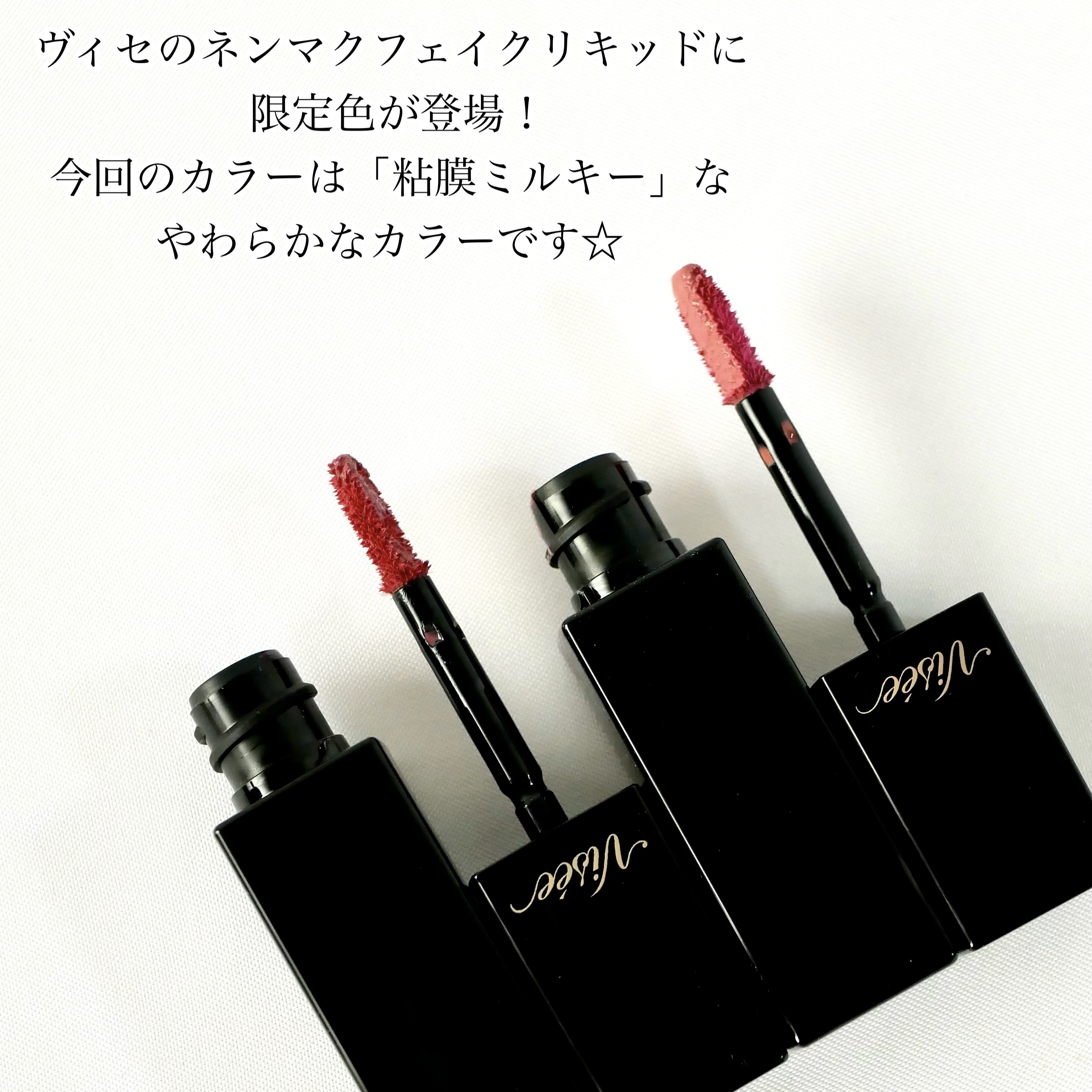 ネンマクフェイク リキッド BE332  みつばちのワルツ/Visée/口紅を使ったクチコミ（2枚目）