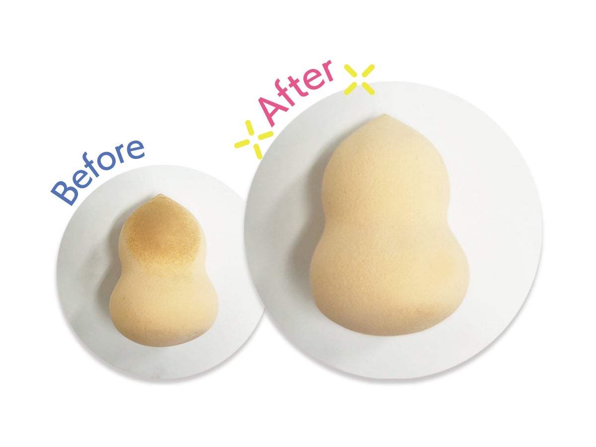 シャロンから"45秒で簡単お手入れ"「パフを洗う代わりにふき取るシート」が登場!の画像