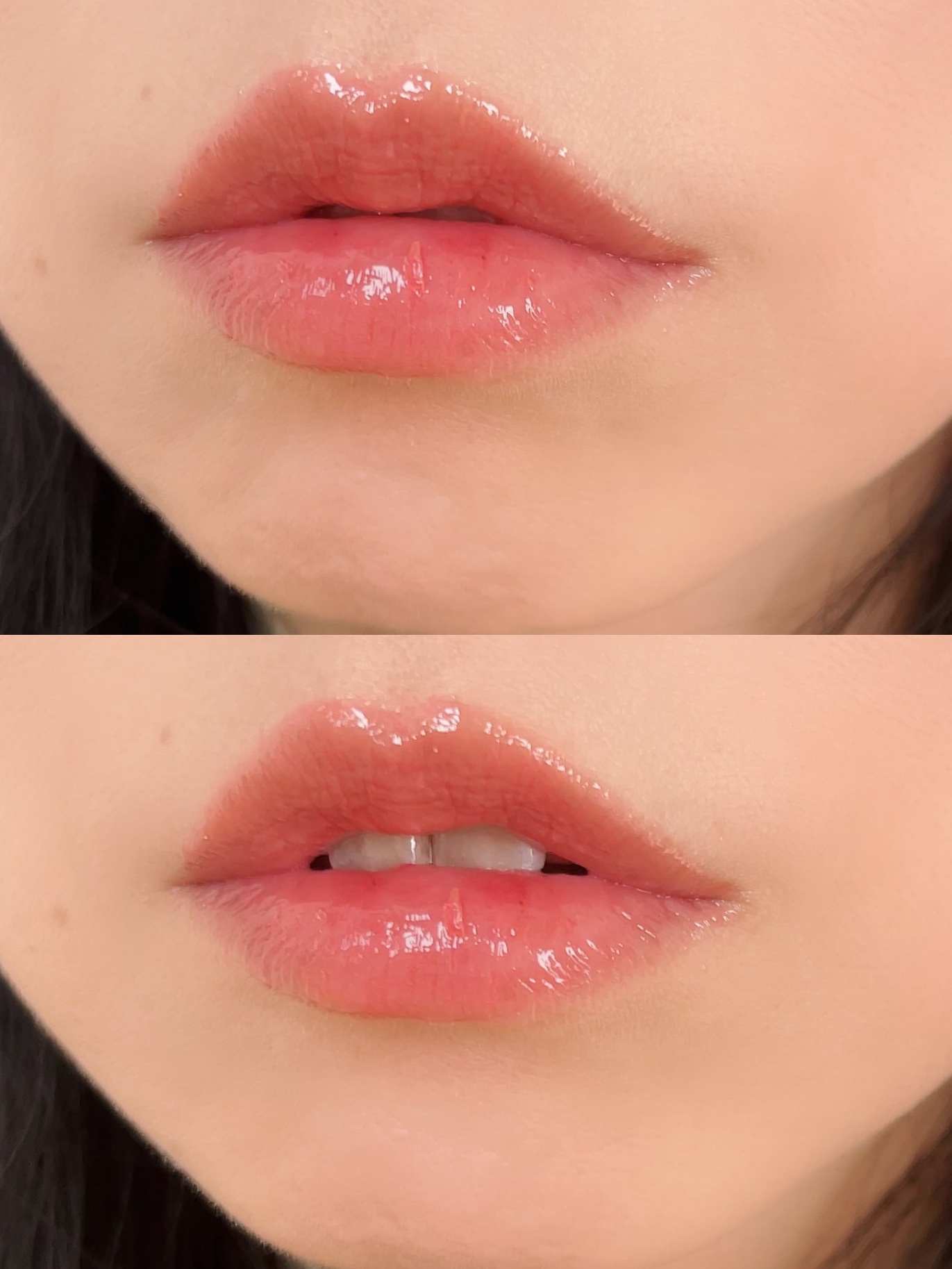 オーマイグロス リップオイル 004 ビビッドレッド(ザクロの香り)/リンメル ロンドン/リップグロスを使ったクチコミ（3枚目）