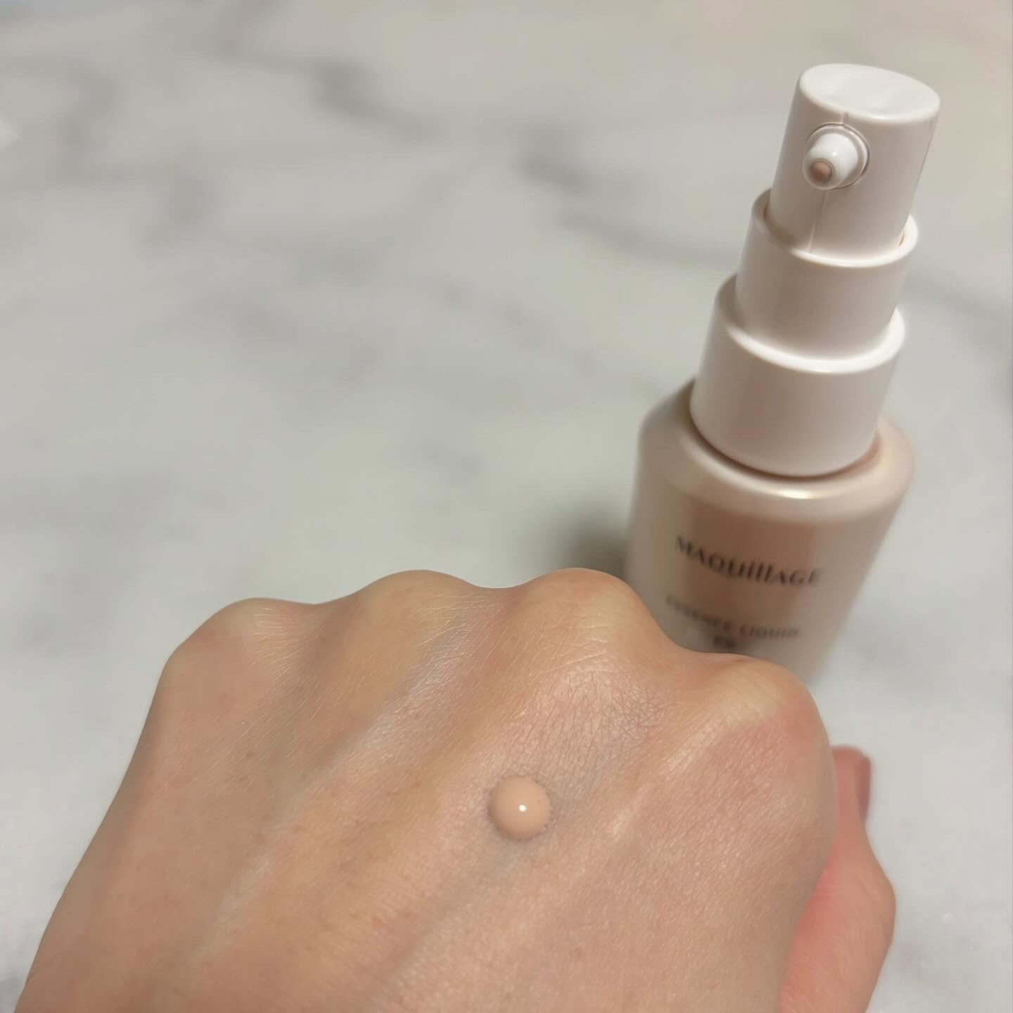 エッセンスリキッド EX BP00／ベビーピンクオークル00／レフィル/マキアージュ/リキッドファンデーションを使ったクチコミ（3枚目）