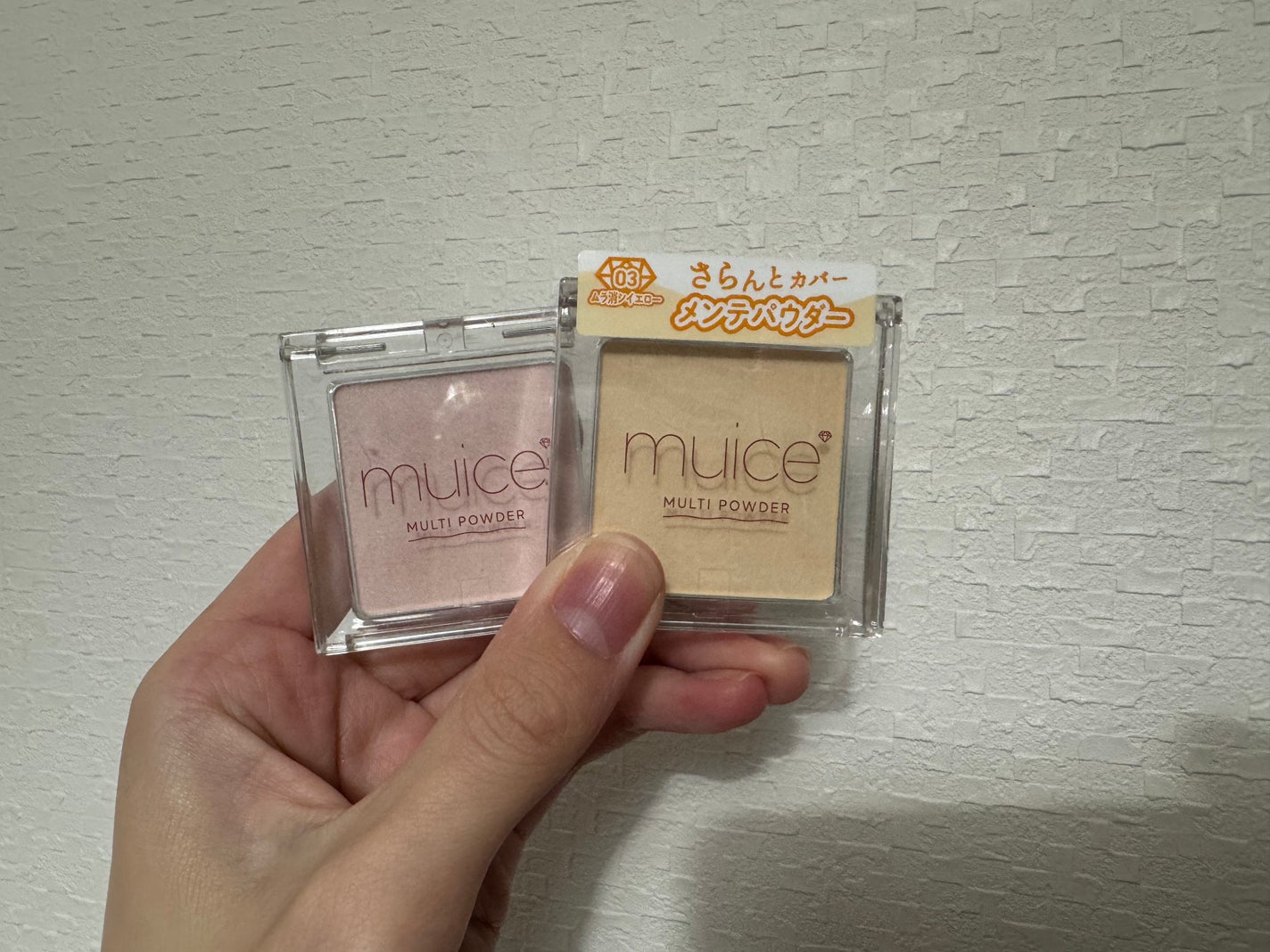 スポットメンテパウダー/muice/プレストパウダーを使ったクチコミ(1枚目)