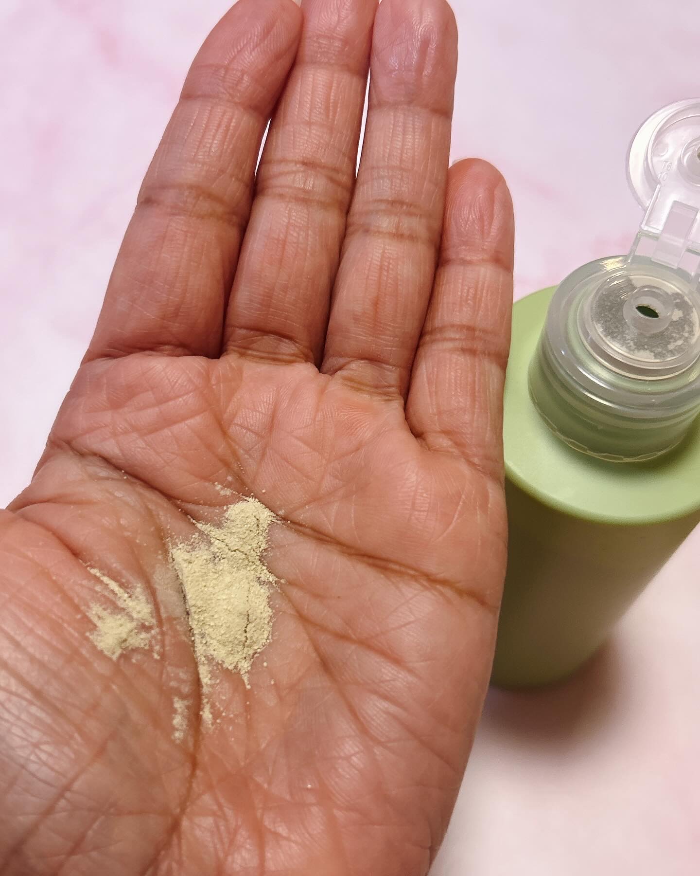 グリーンティー&エンザイムパウダーウォッシュ/By Wishtrend/洗顔パウダーを使ったクチコミ（2枚目）