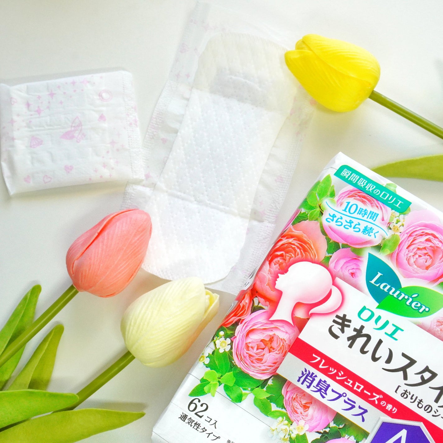 きれいスタイル フレッシュローズの香り 消臭プラス 62コ入/ロリエ/おりものシートを使ったクチコミ(3枚目)