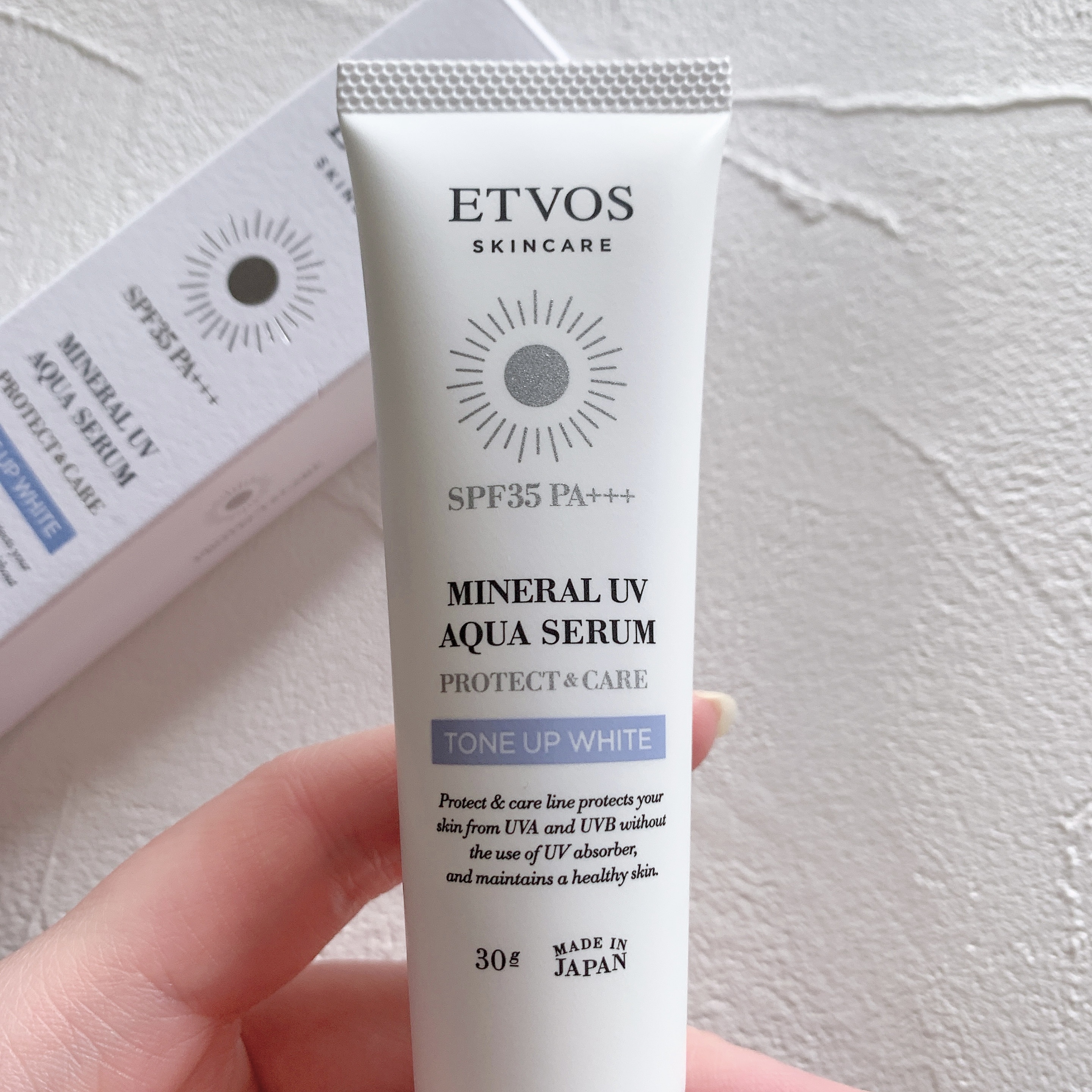 ミネラルUVアクアセラム/エトヴォス/美容液を使ったクチコミ（2枚目）