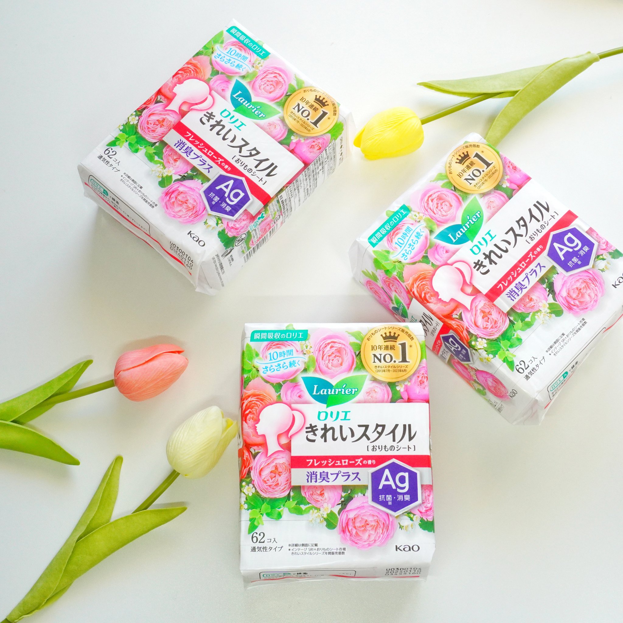 きれいスタイル フレッシュローズの香り 消臭プラス ６２コ入/ロリエ/おりものシートを使ったクチコミ（1枚目）