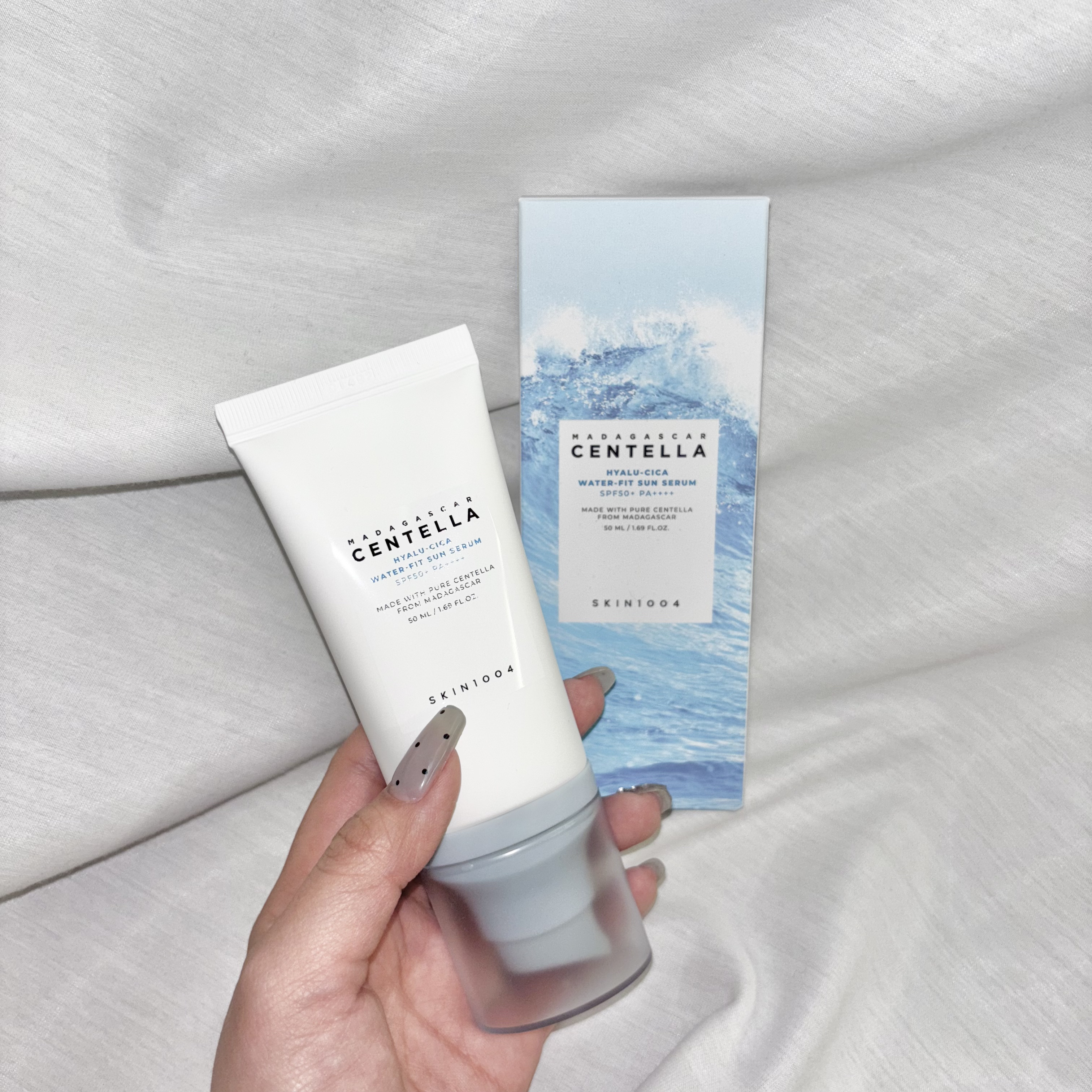 ヒアルーシカ ウォーターフィット サンセラム/SKIN1004/日焼け止めローションを使ったクチコミ（3枚目）