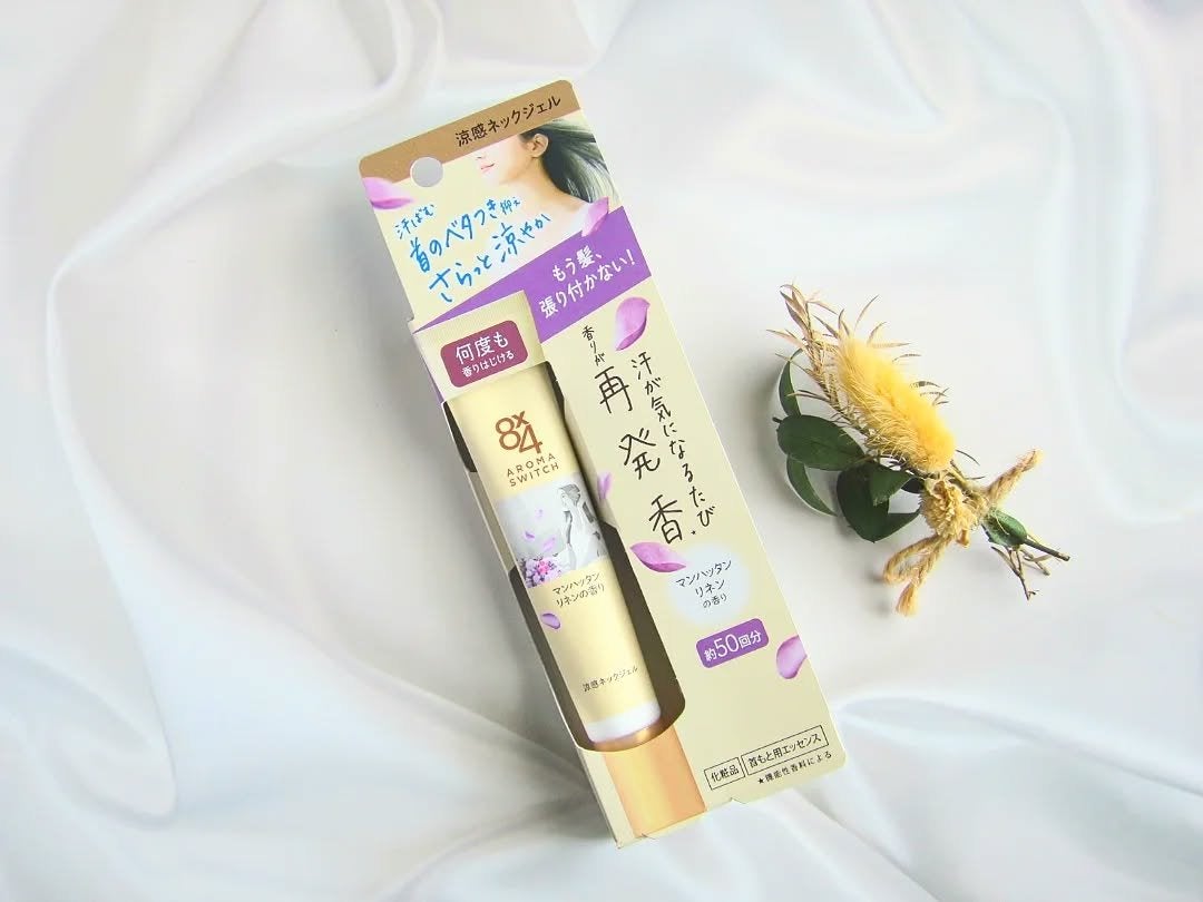 8x4 アロマスイッチ 涼感ネックジェル マンハッタンリネンの香り/8x4/デオドラント・制汗剤を使ったクチコミ(3枚目)
