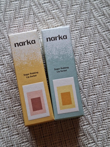 シュガーラビングリップソルベ/narka/リップスクラブを使ったクチコミ(1枚目)
