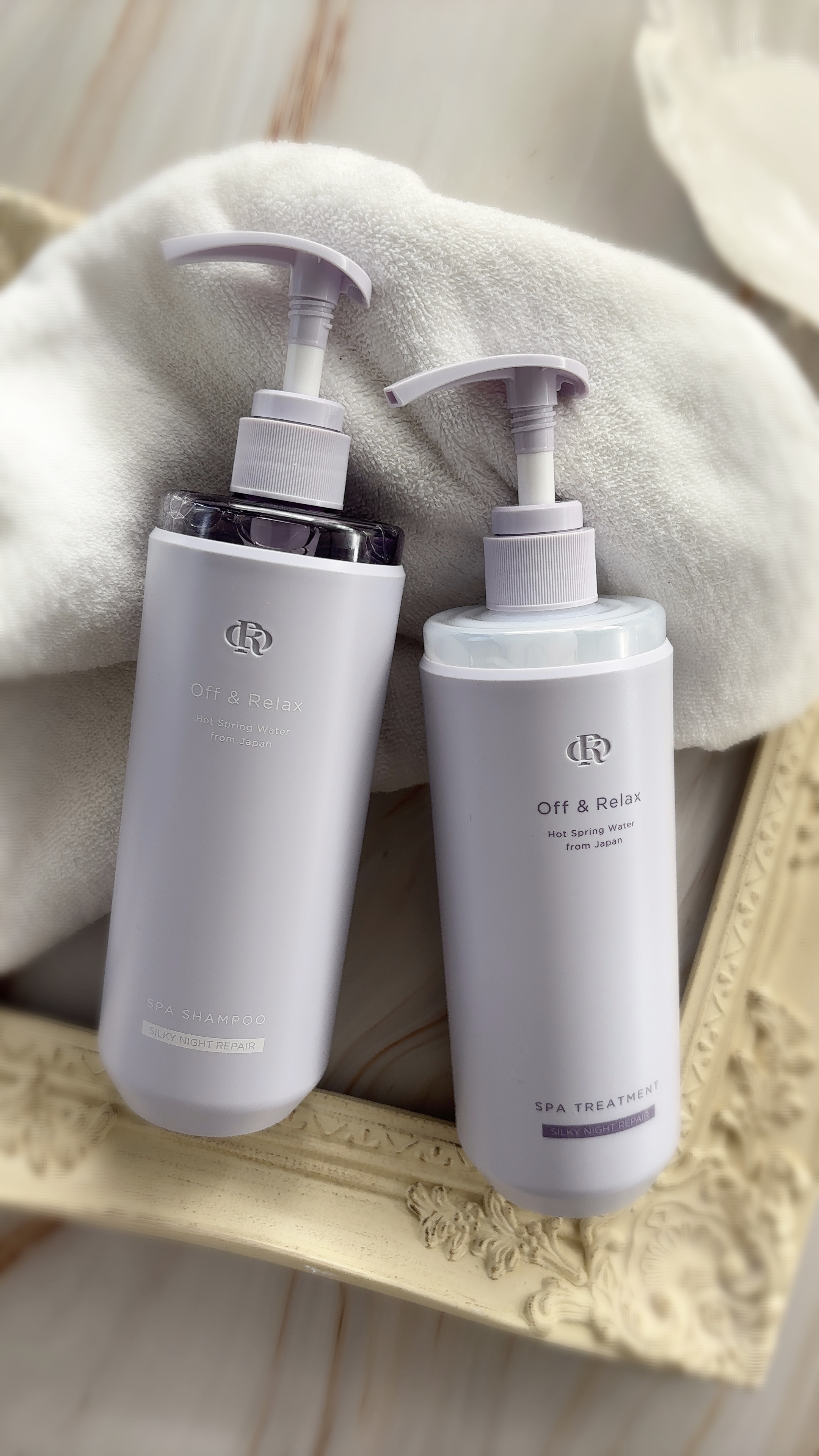 ＯＲ スパ・シャンプー／ヘアトリートメント シルキーナイトリペア/Off&Relax/市販シャンプーを使ったクチコミ（2枚目）